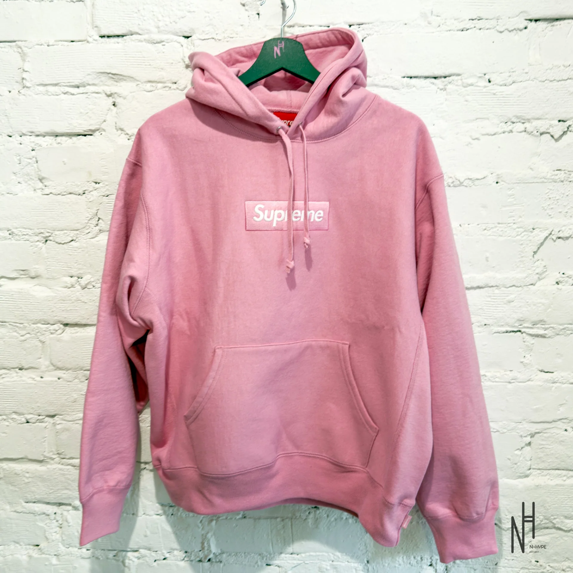 Supreme Box Logo Hooded Sweatshirt Sweatshirt (FW24) Pink - Image 3