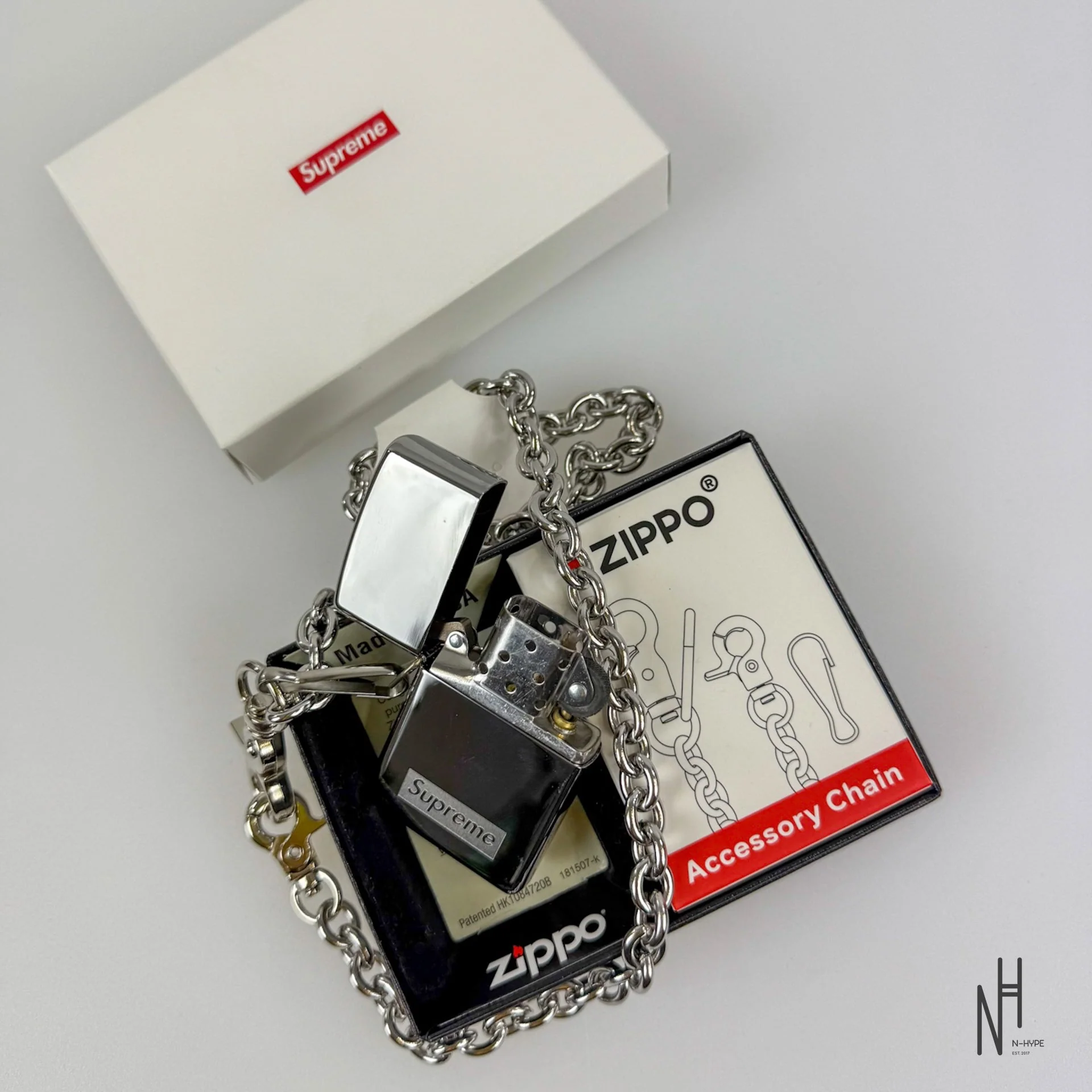 Supreme Chain Zippo Silver - Image 3