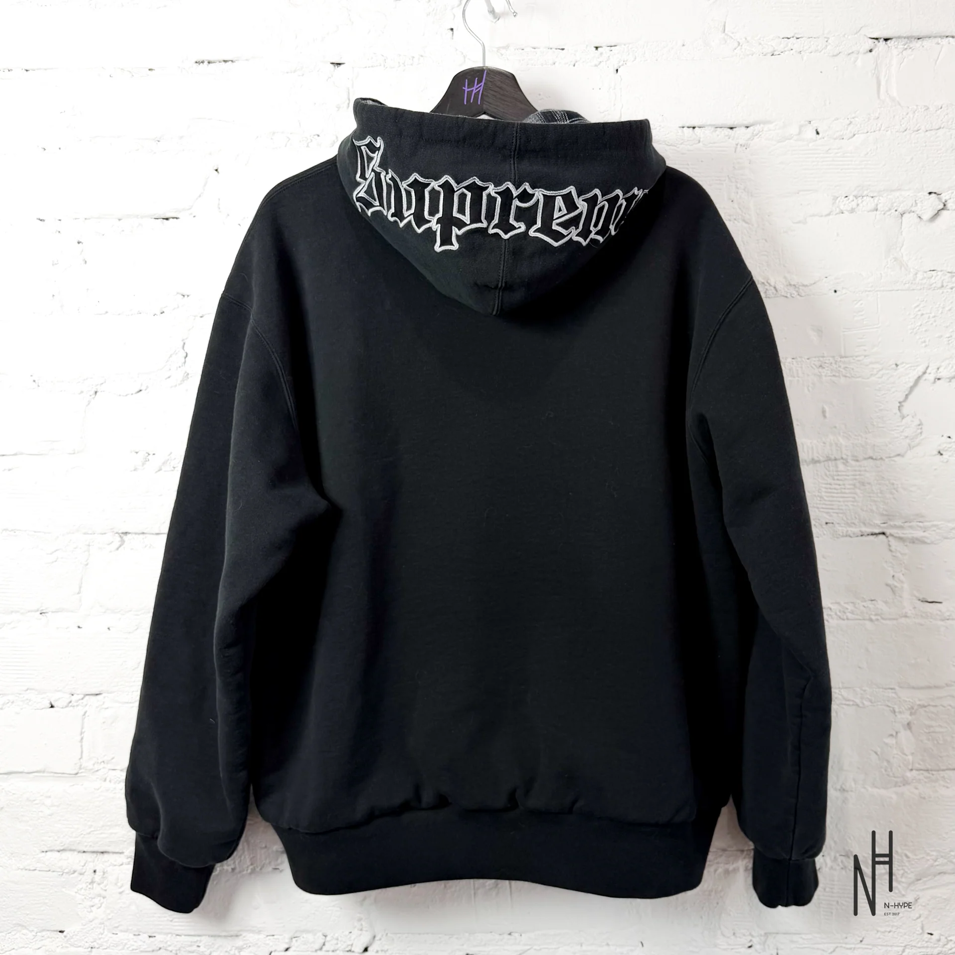Supreme Chicago White Sox Zip Up Hooded Black - Image 5