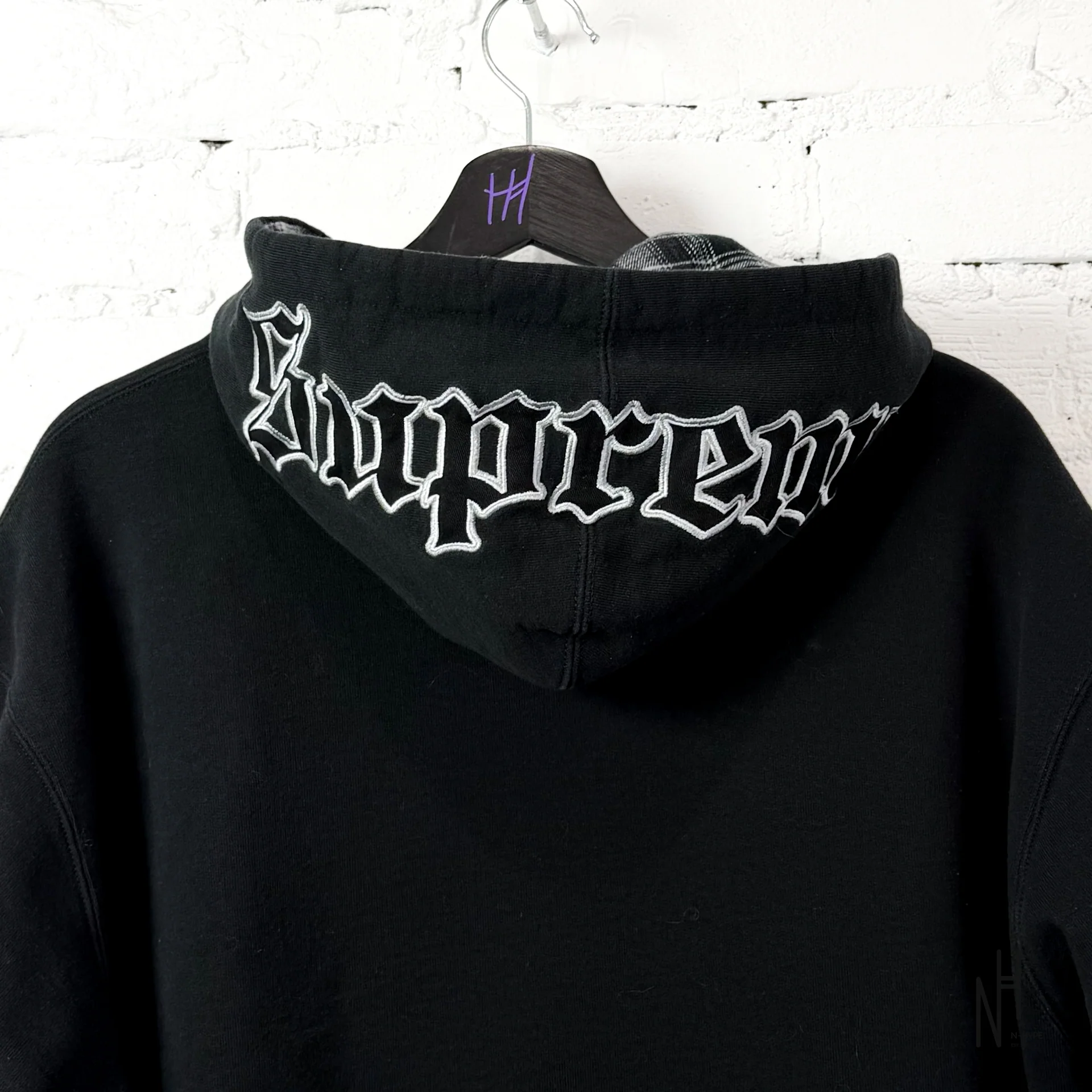 Supreme Chicago White Sox Zip Up Hooded Black - Image 6