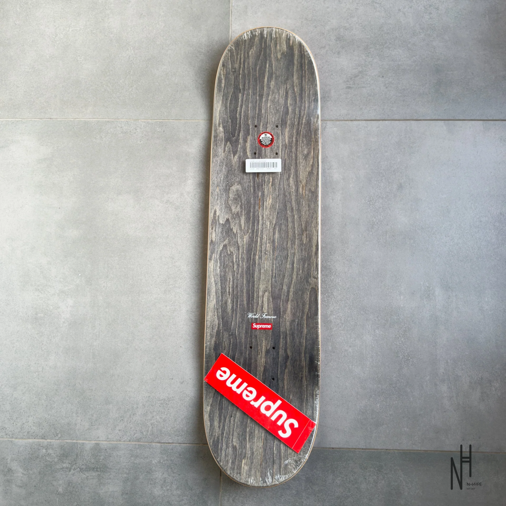 Supreme Chrome Logo Skateboard Deck Orange - Image 3