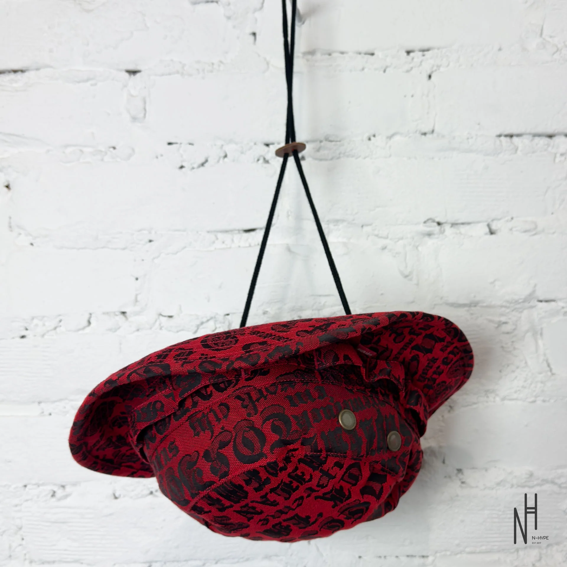 Supreme Cities Jacquard Boonie Hat / Red - Image 3
