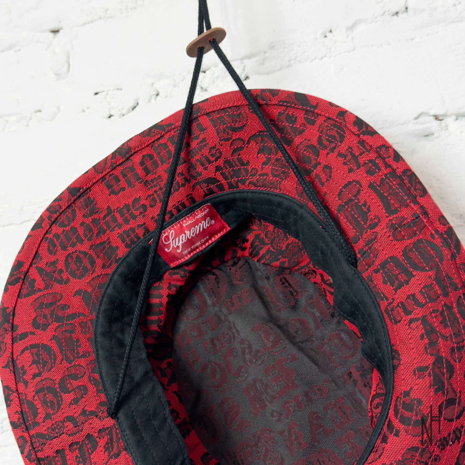 Supreme Cities Jacquard Boonie Hat / Red - Image 4