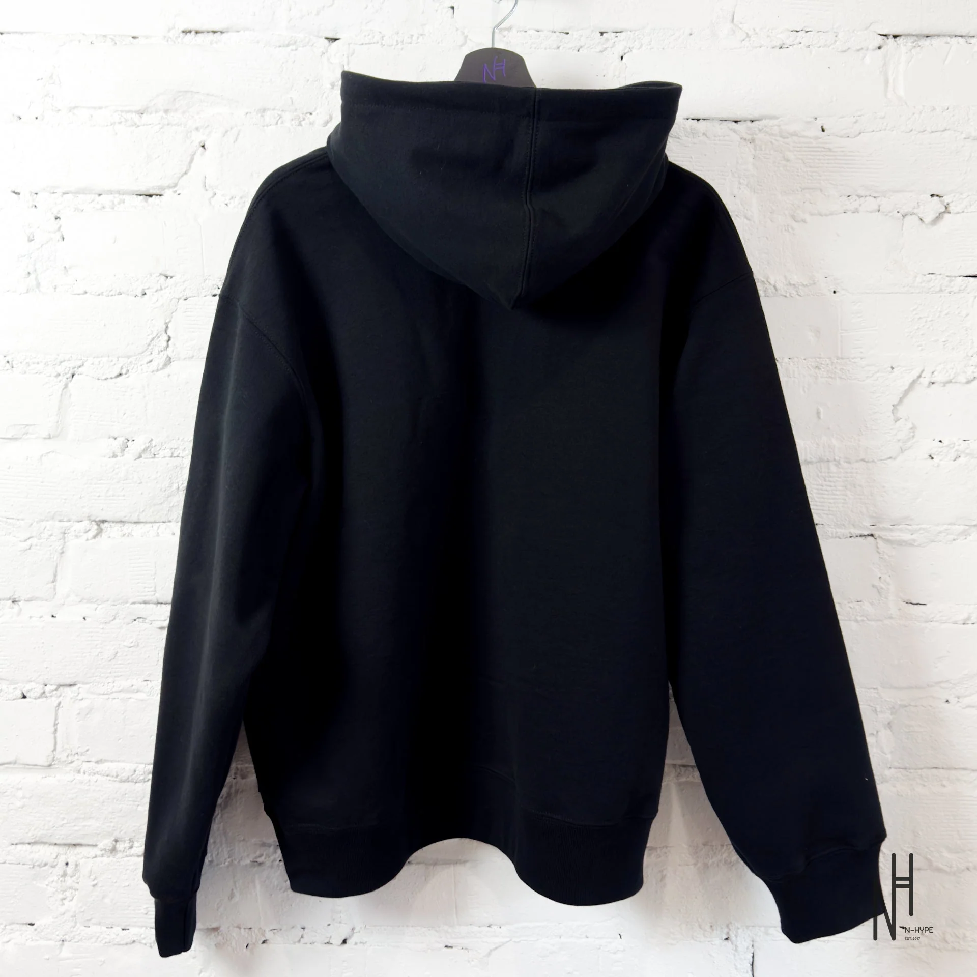 Supreme Collegiate Applique Zip Up Hooded Sweatshirt Black - Image 3
