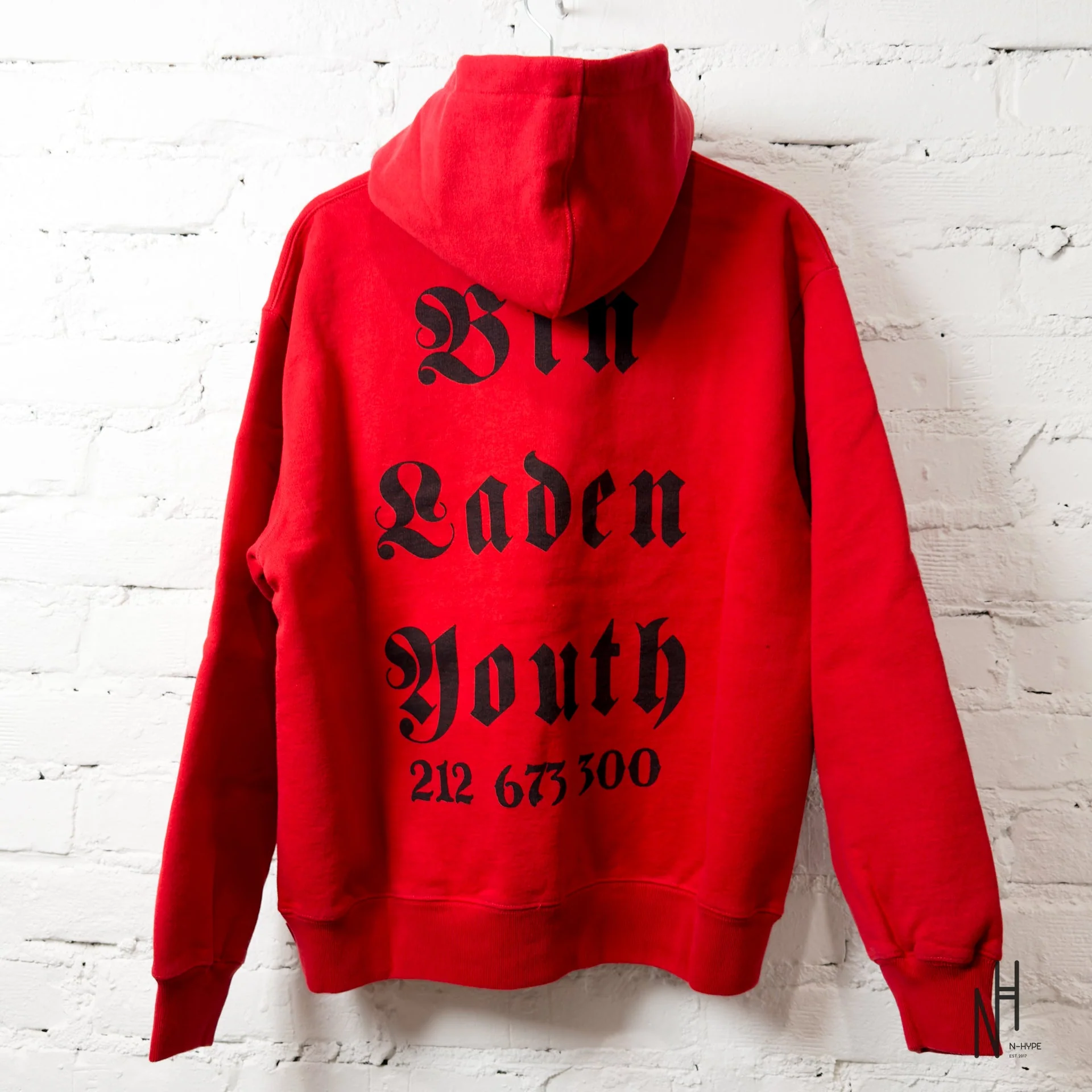 Supreme Dash Snow Hoded Sweatshirt Red - Image 2
