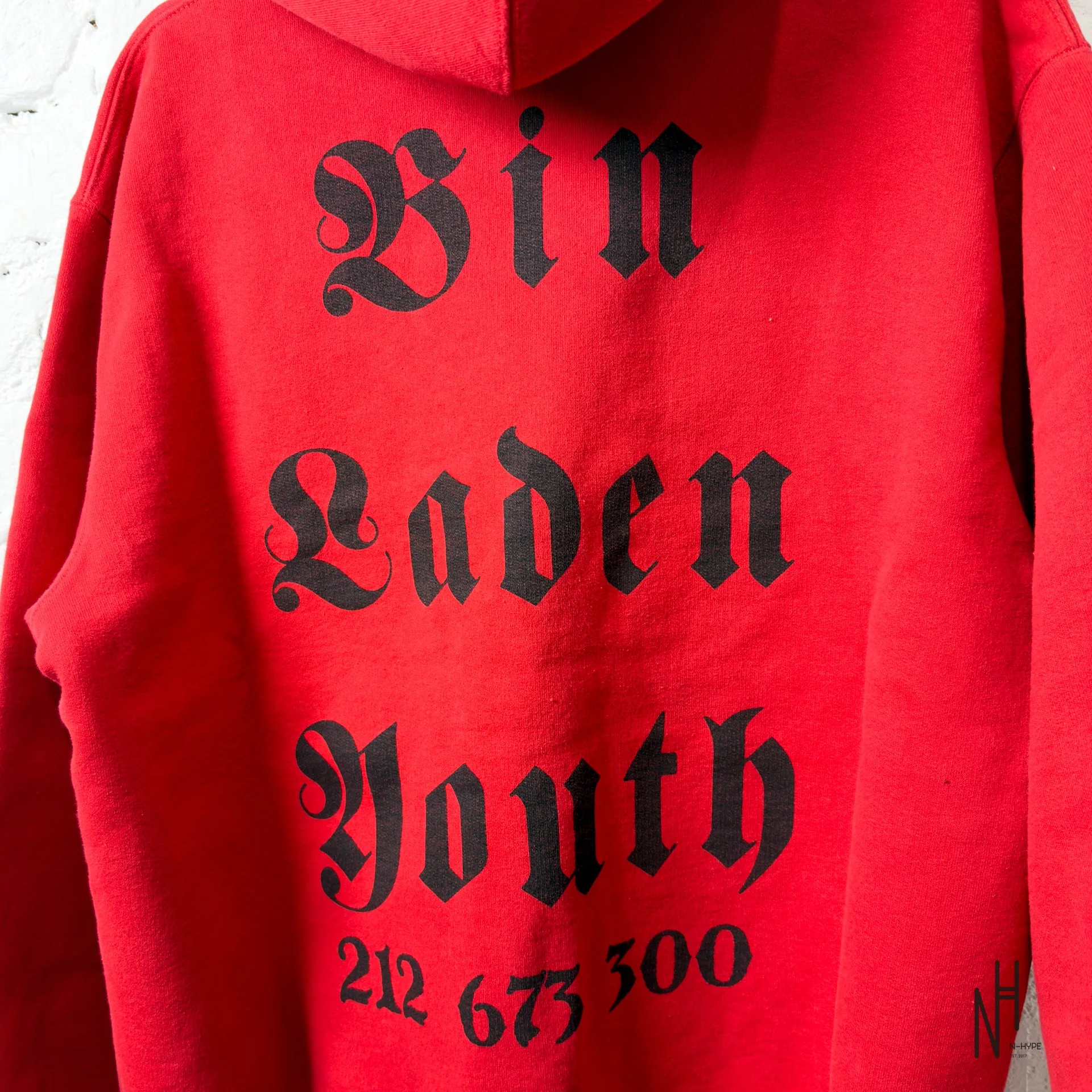 Supreme Dash Snow Hoded Sweatshirt Red - Image 3