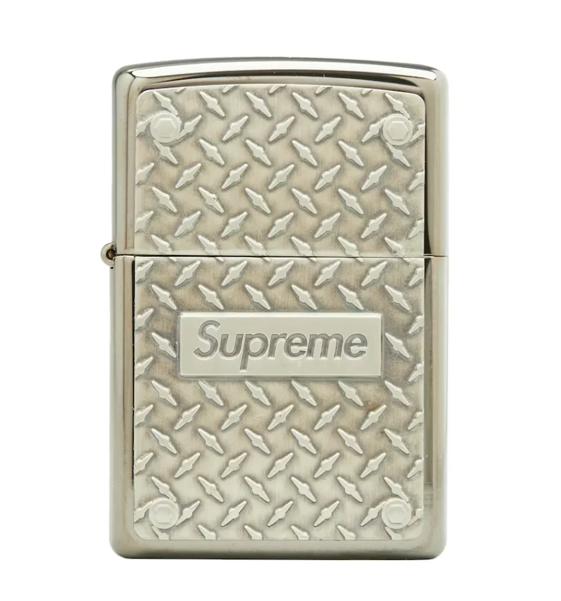 Supreme Diamond Plate Zippo Metal - Image 2