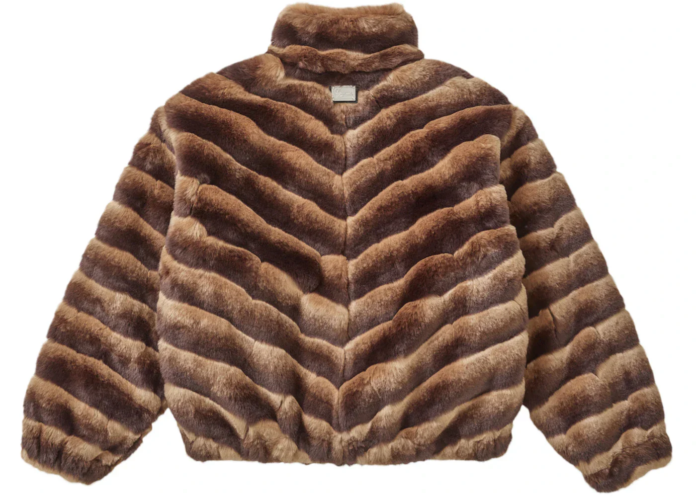 Supreme Faux Fur Jacket Brown - Image 3