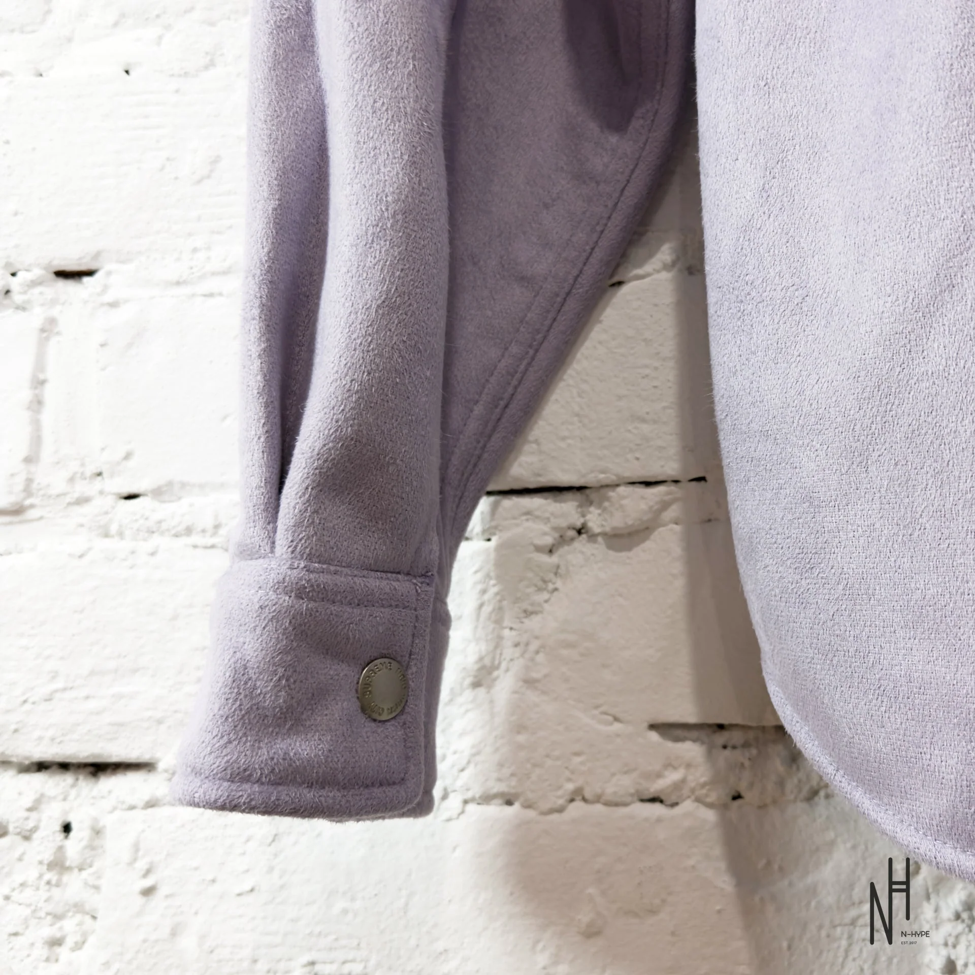 Supreme Faux Suede Snap Shirt / Lilac - Image 5