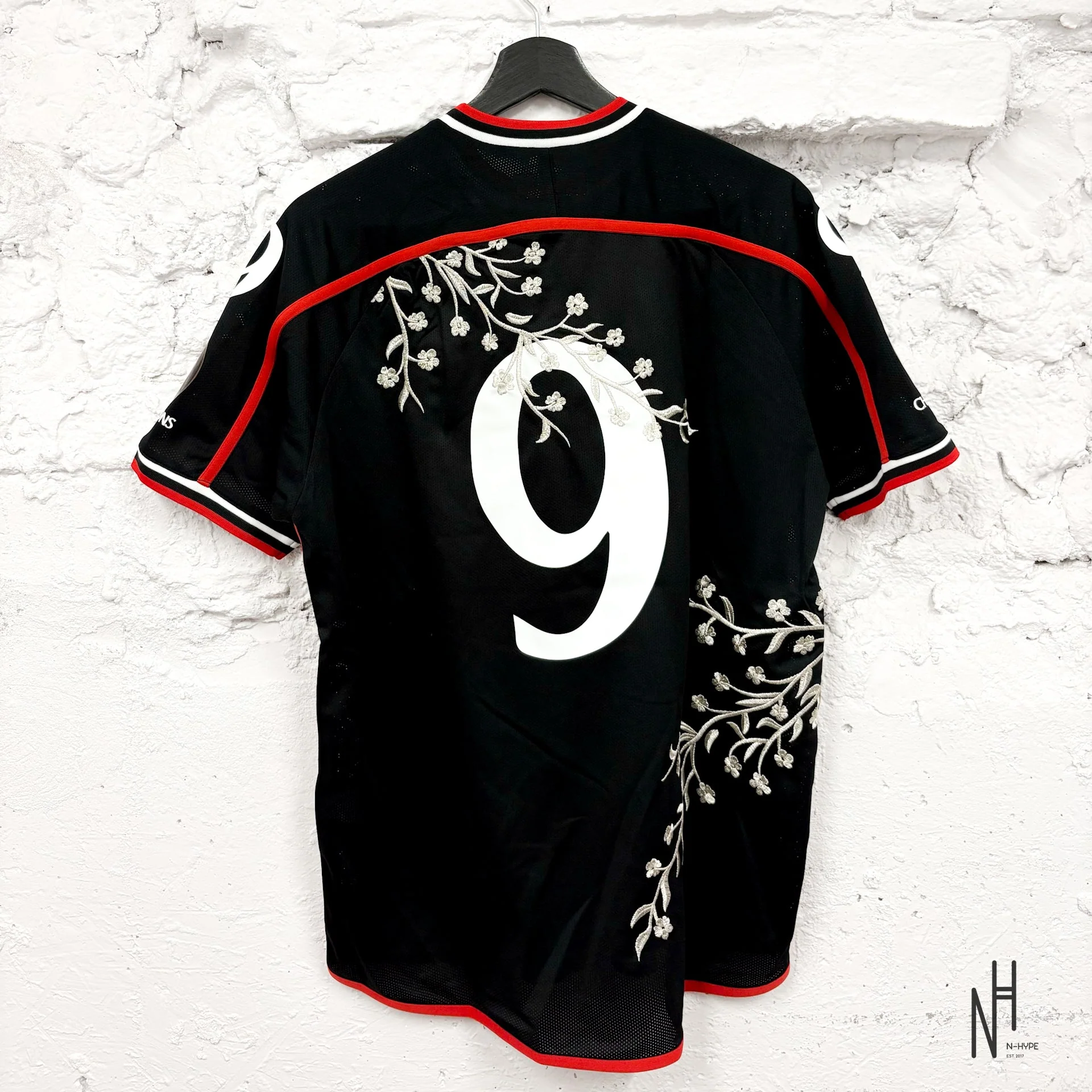 Supreme Floral Soccer Jersey Black - Image 2