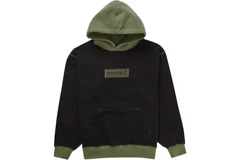 Supreme Inside Out Box Logo Hooded Sweatshirt Light Olive - Image 2
