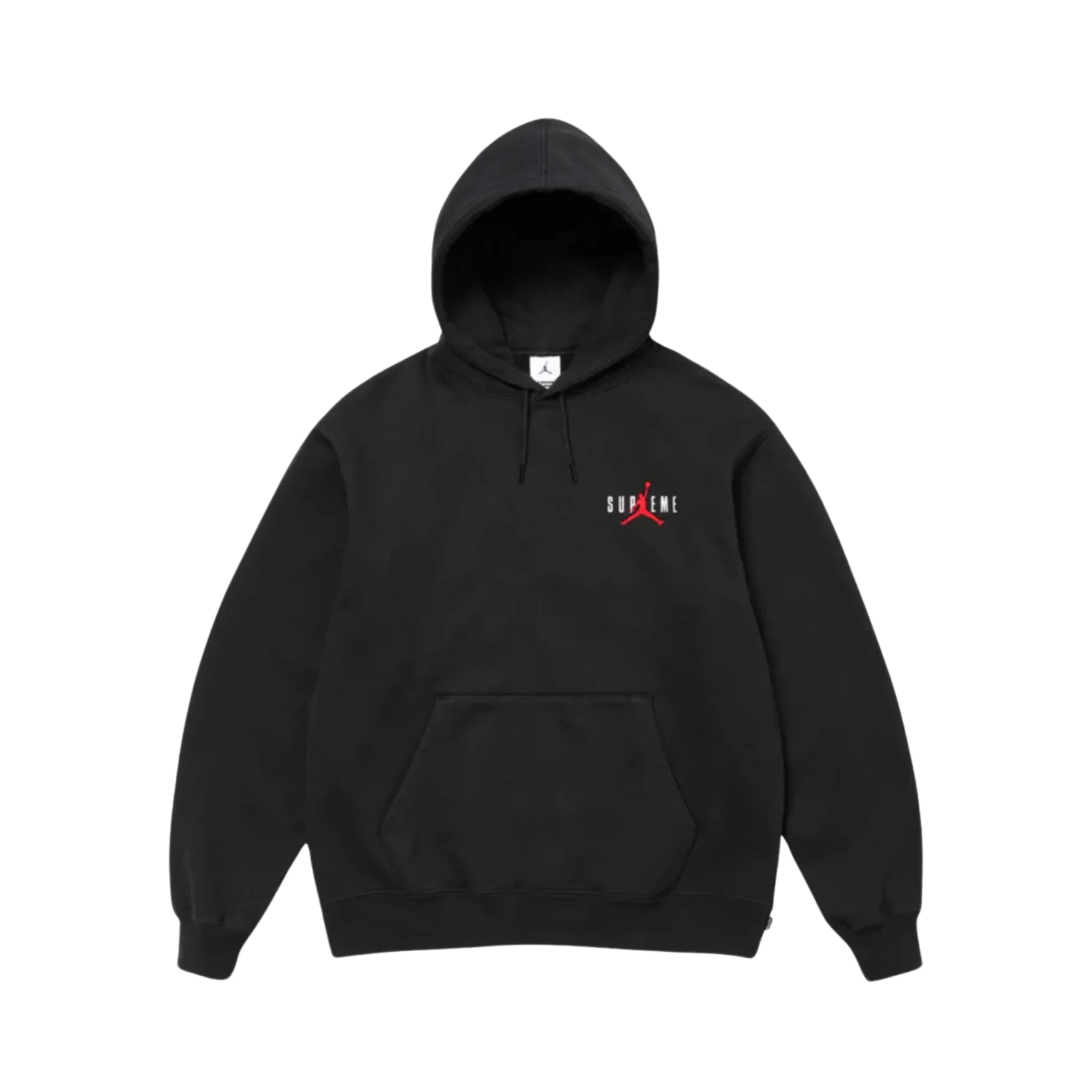 Supreme Jordan Hooded Sweatshirt Black - Image 2