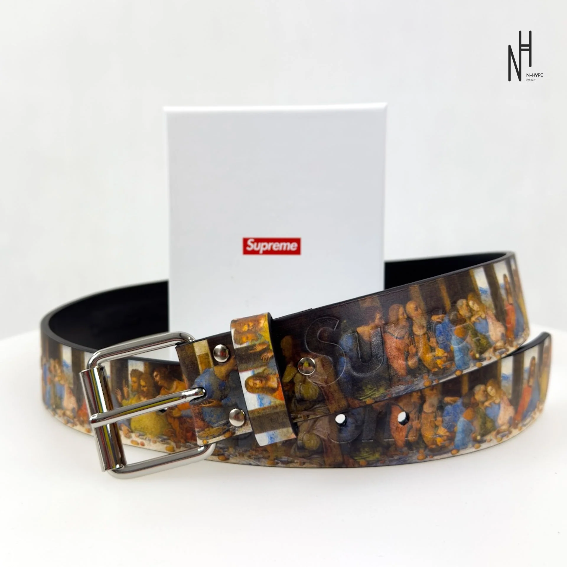 Supreme Last Supper Leather Belt Multicolor - Image 4