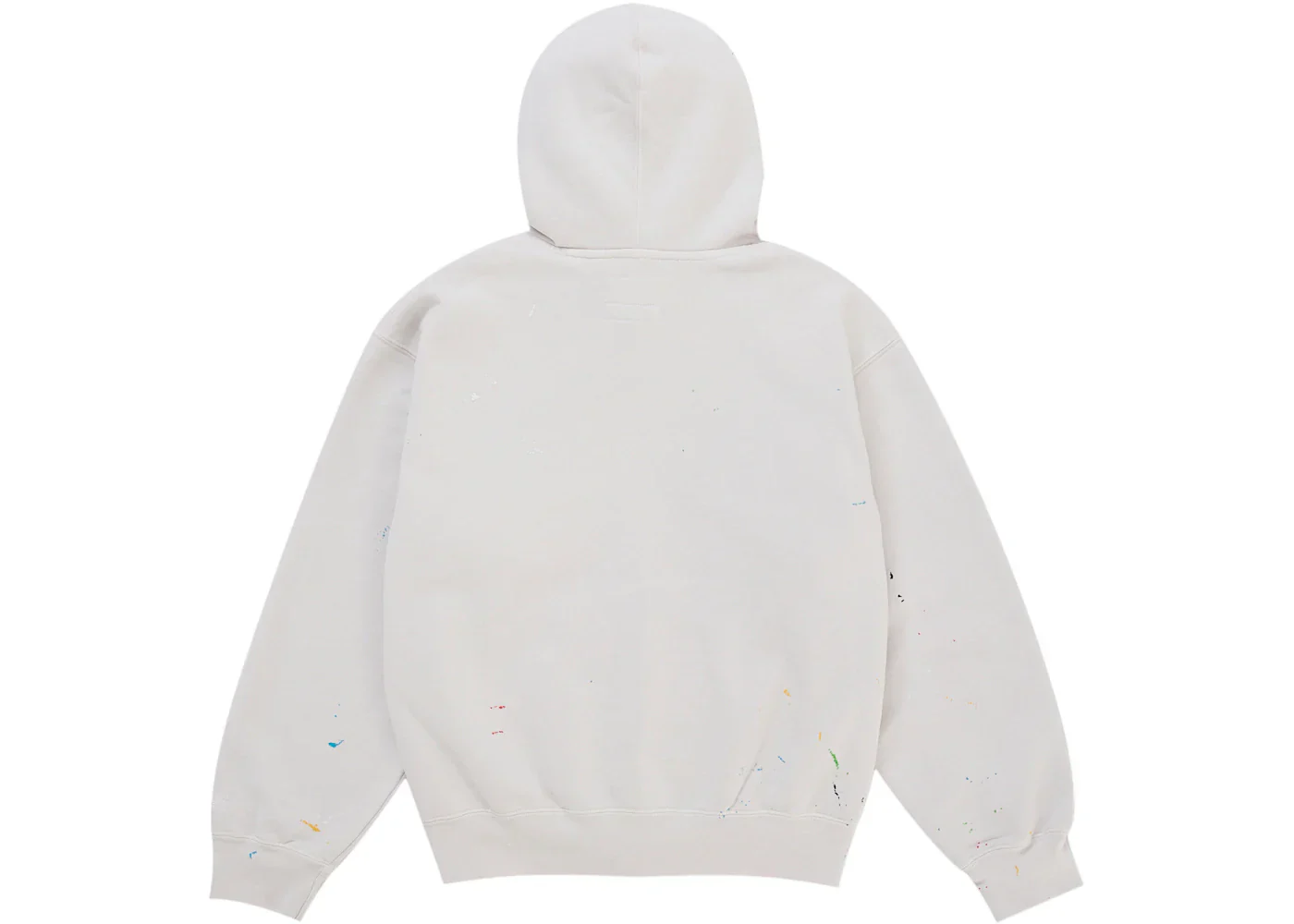 Supreme MM6 Maison Margiela Box Logo Zip Up Hooded Sweatshirt White - Image 3