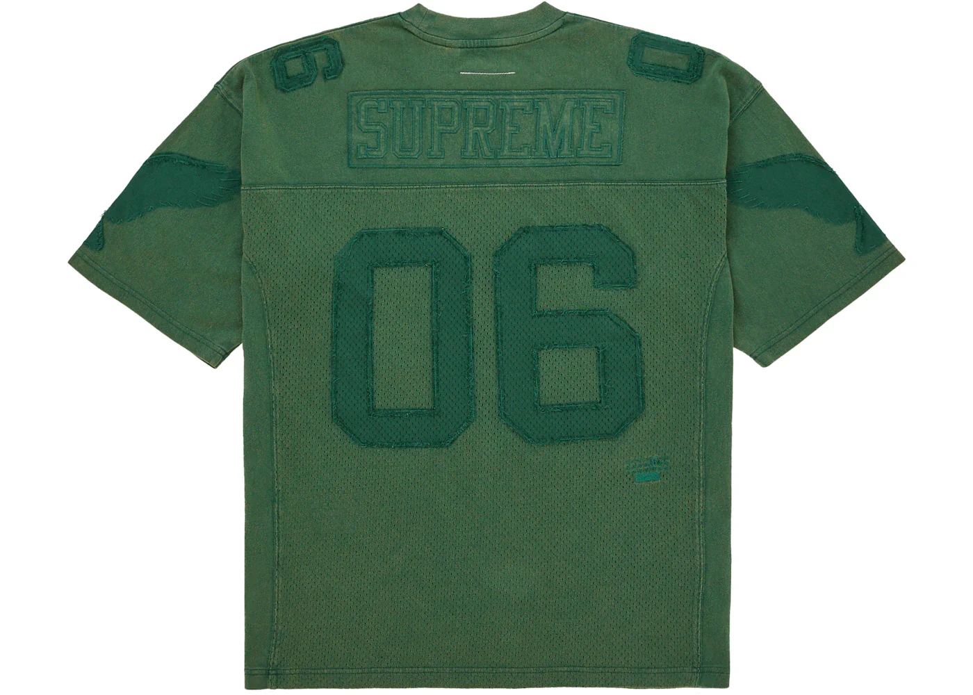 Supreme MM6 Maison Margiela Cotton Football Jersey Green - Image 2