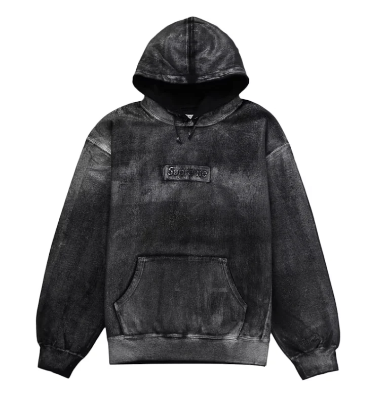 Supreme MM6 Maison Margiela Foil Box Logo Hooded Sweatshirt Black