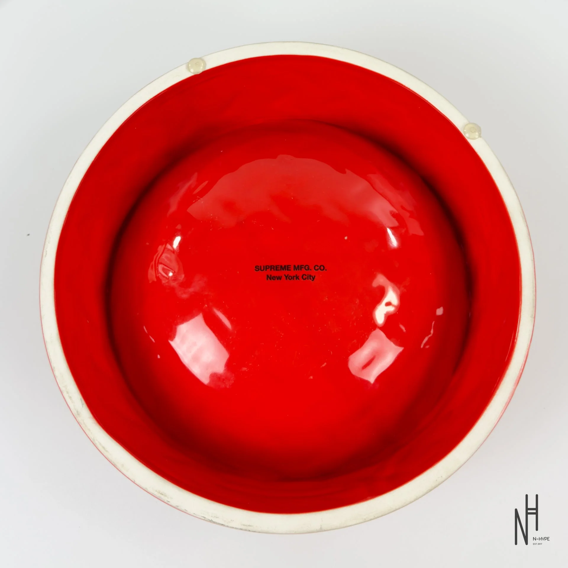 Supreme New Diamond Plate Dog Bowl / Red - Image 3
