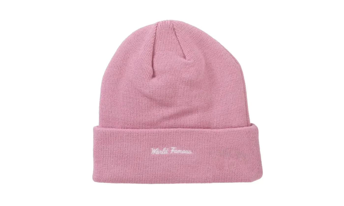 Supreme New Era Box Logo Beanie (FW24) Dusty Pink - Image 2