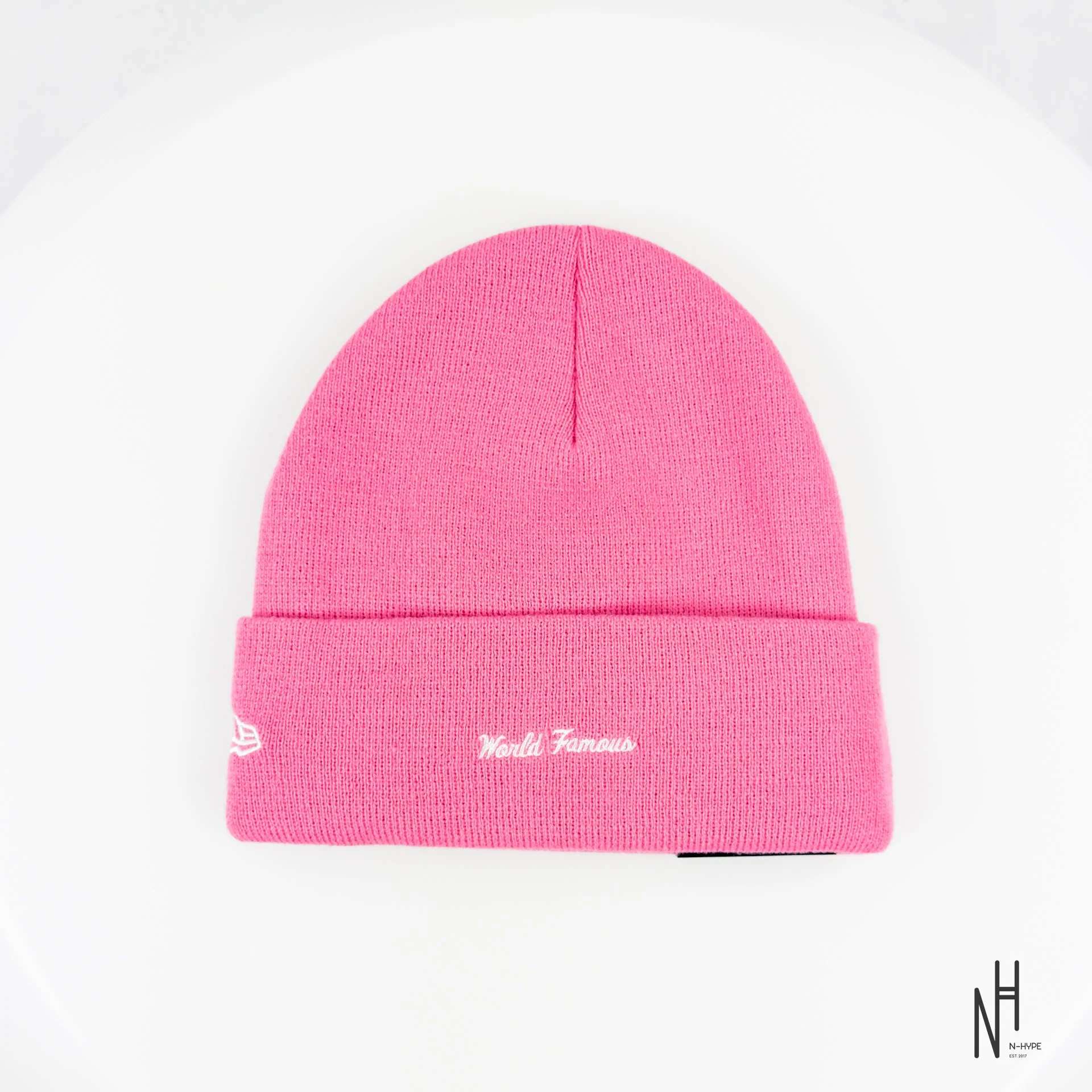Supreme New Era Box Logo Beanie (FW25) Magenta - Image 4