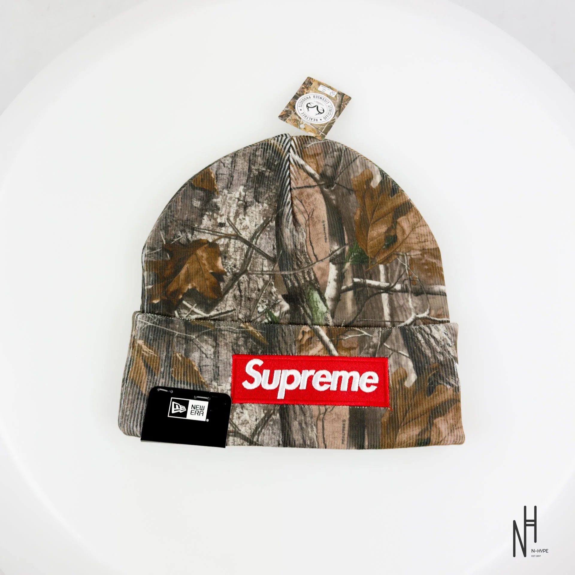 Supreme New Era Box Logo Beanie (FW25) Realtree AP Camo - Image 2