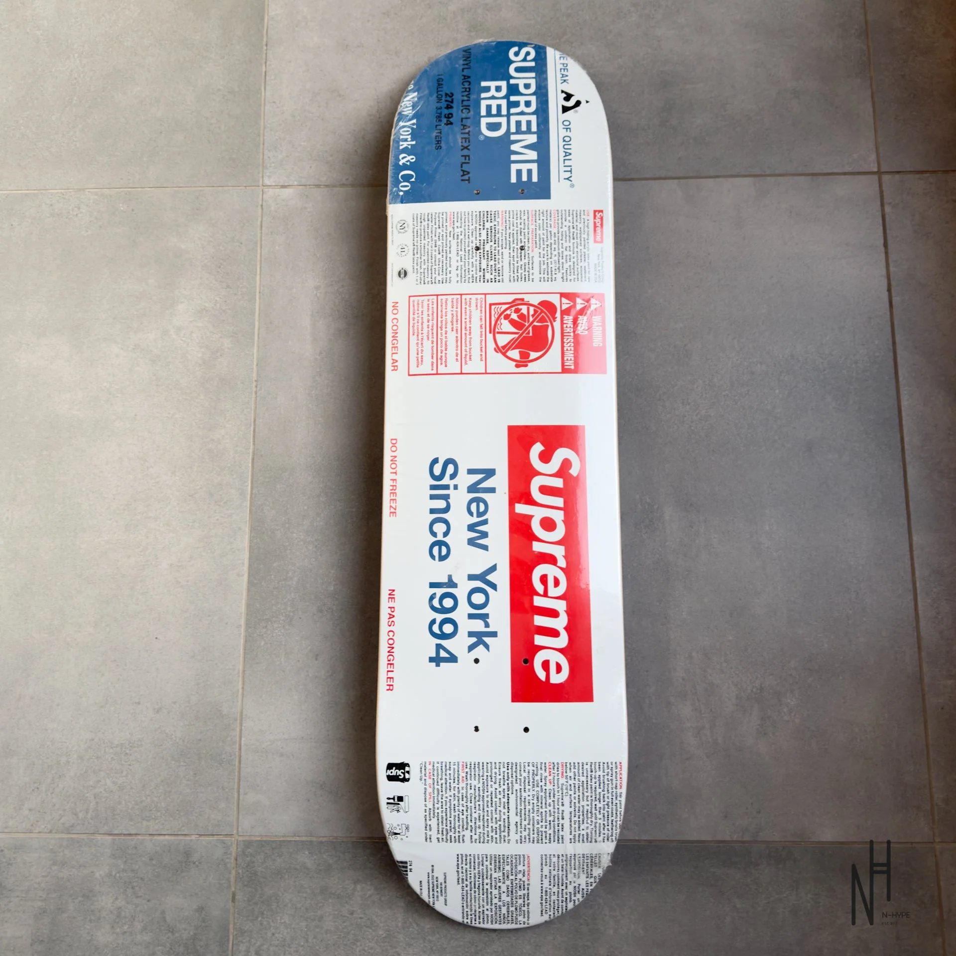 Supreme Paint Skateboard Deck White - Image 3