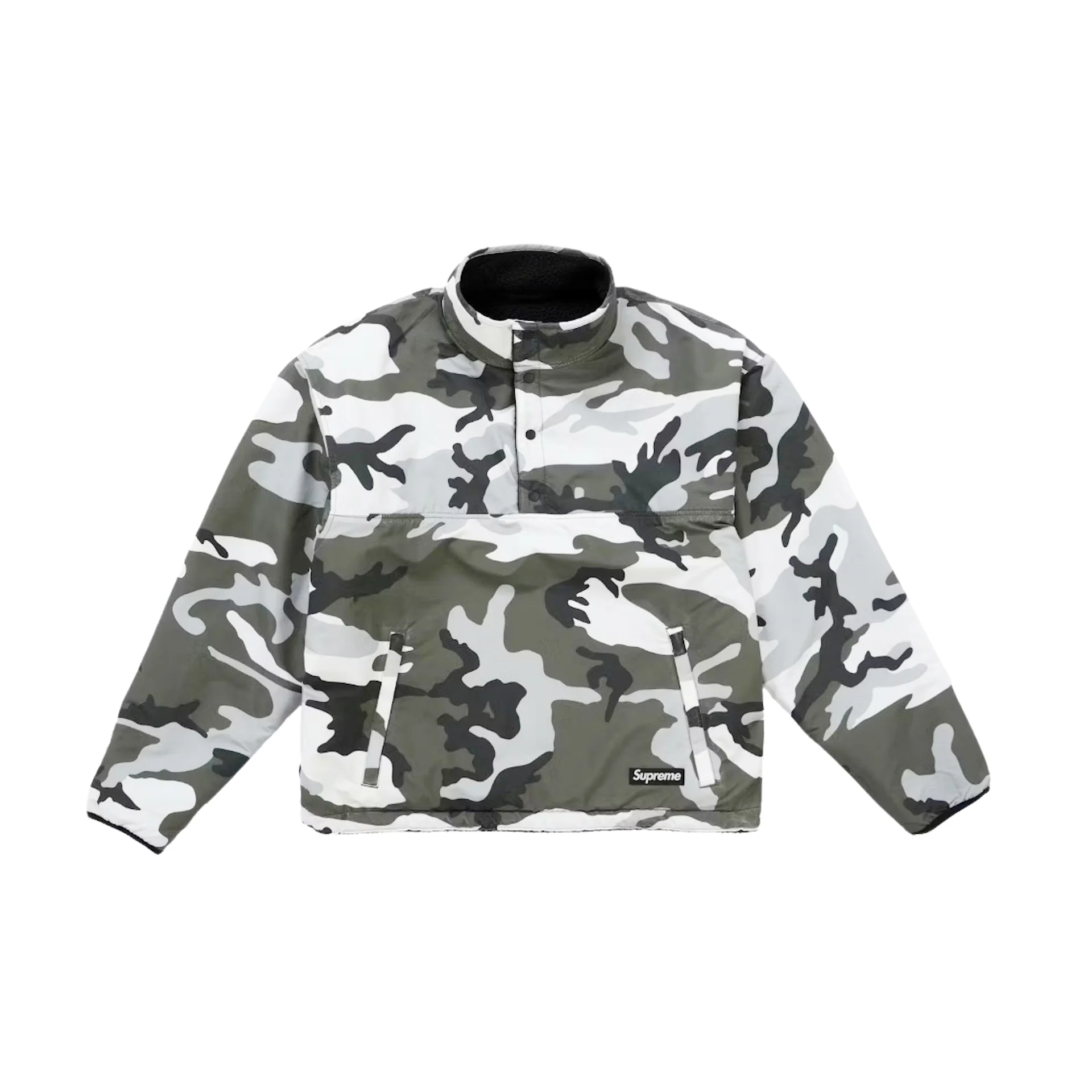 Supreme Polartec Shearling Reversible Pullover Black - Image 2