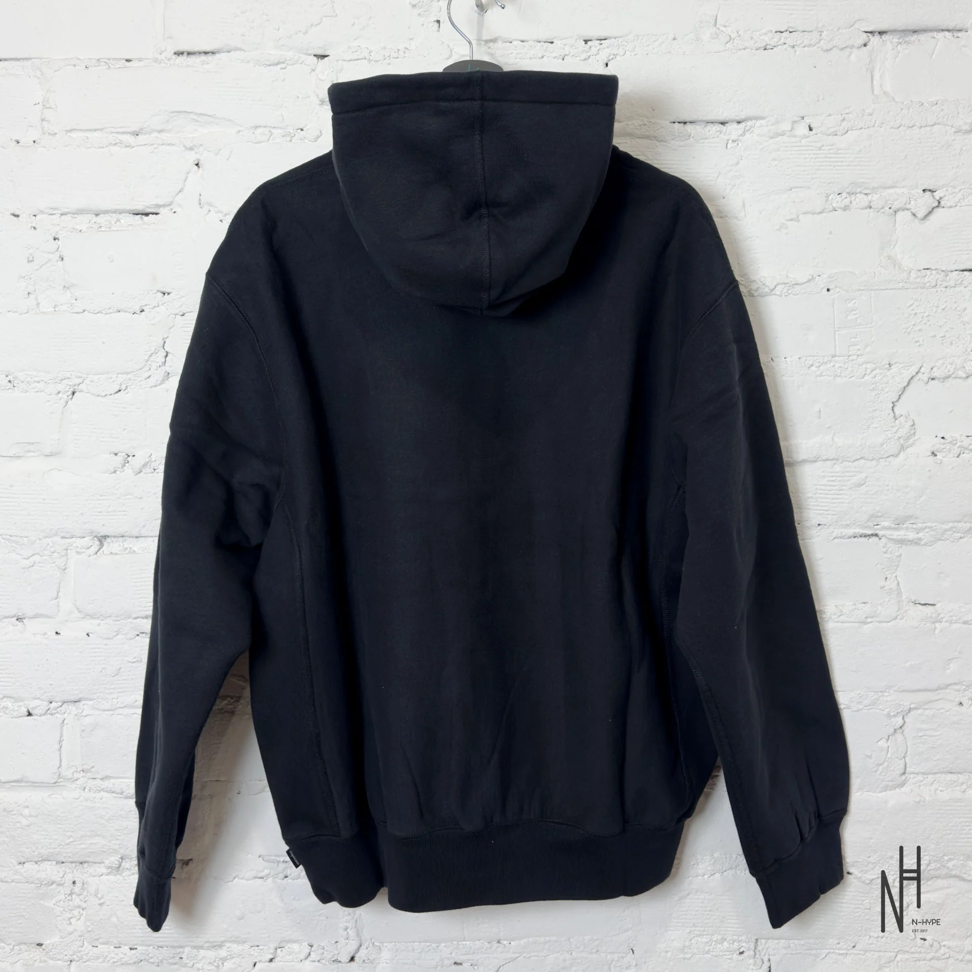 Supreme Reverse Hooded Sweatshirt /Black - Image 3