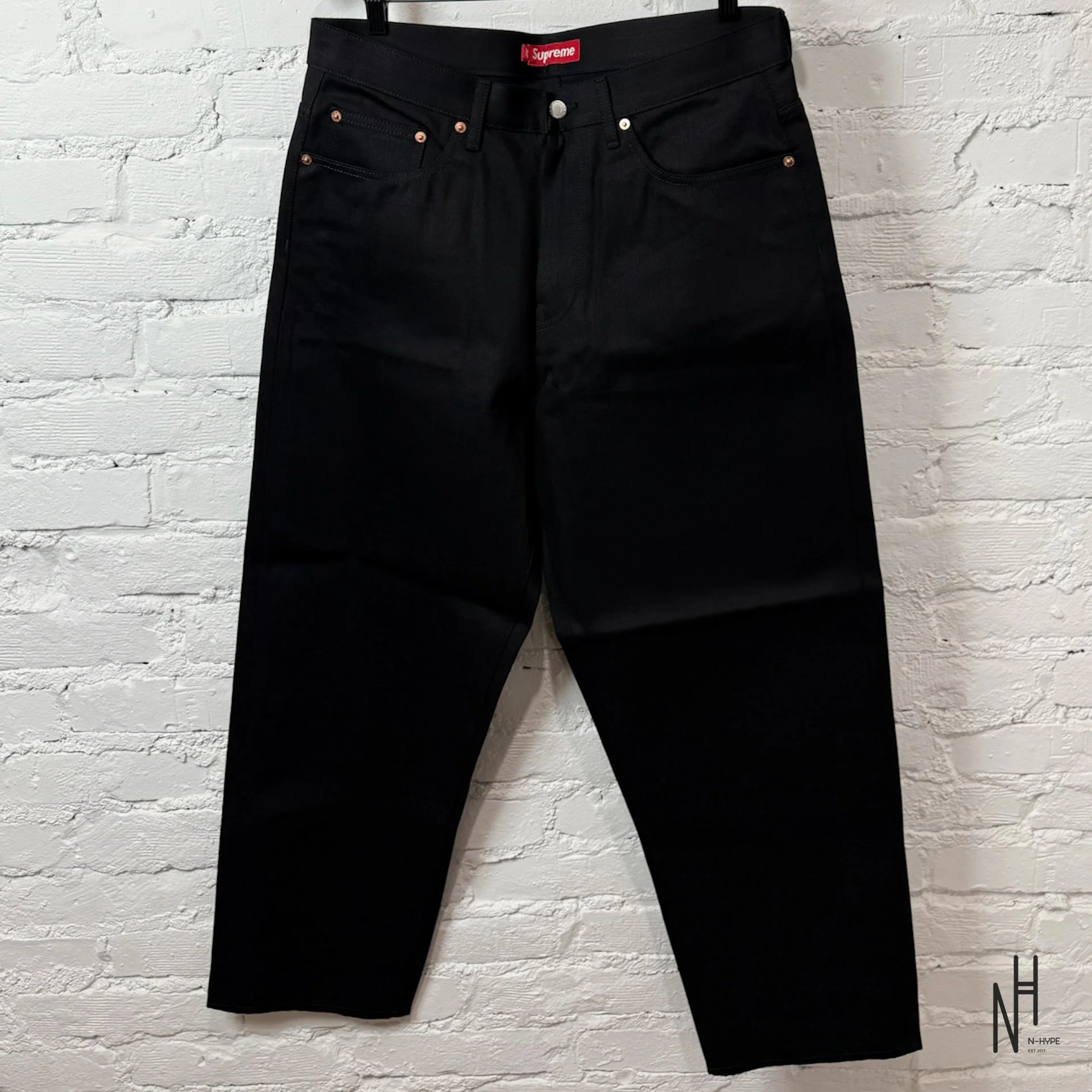 Supreme Rigid Baggy Selvedge Jean (SS25) Rigid Black - Image 3