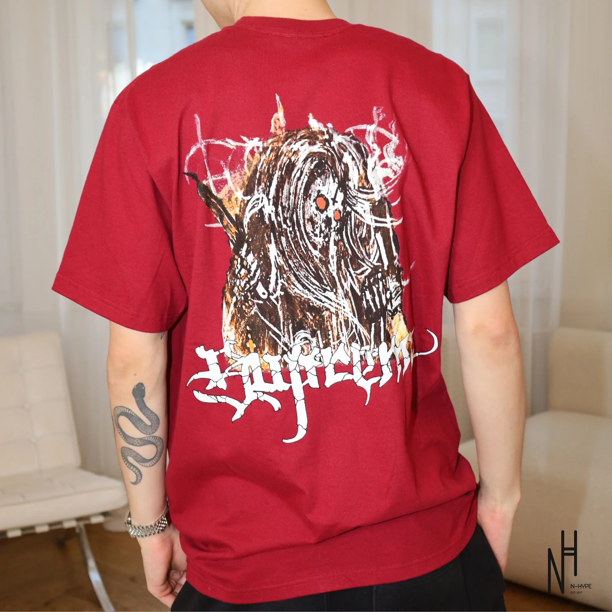 Supreme Satan Tee Cardinal - Image 3