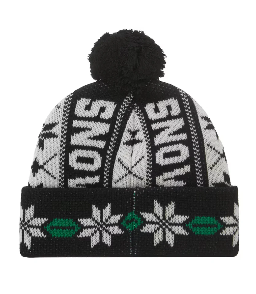 SUPREME Snow Beanie Black - Image 4
