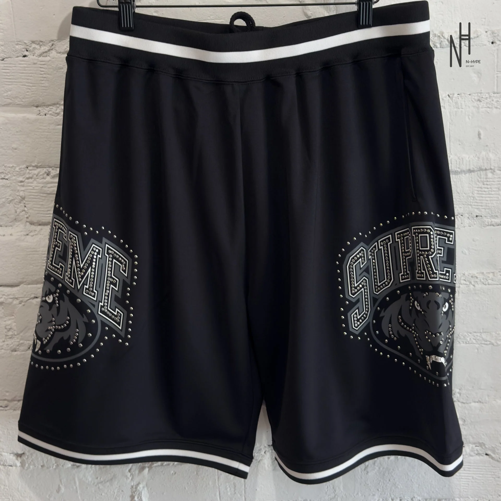 Supreme Studded Basketball Short Black - Image 2