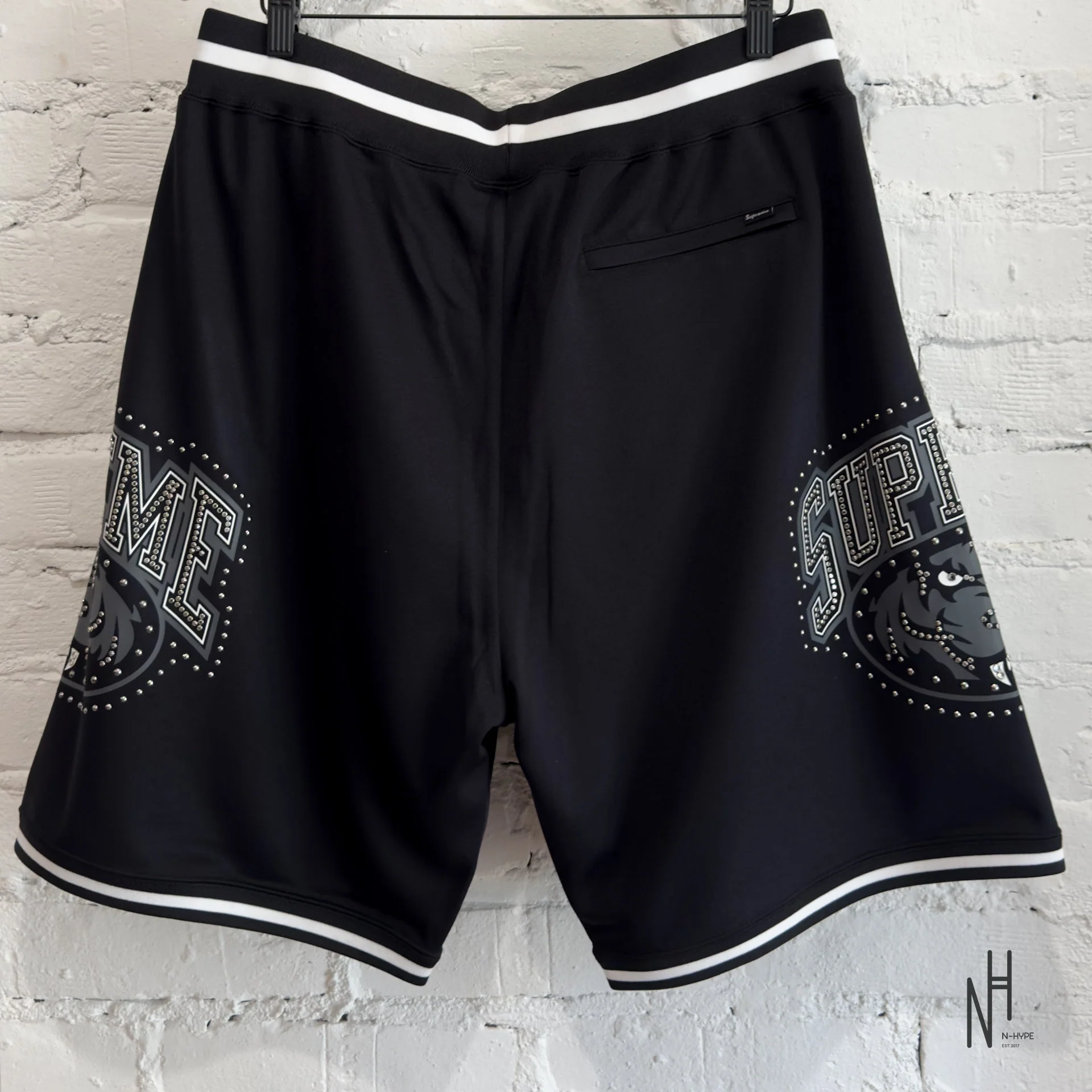 Supreme Studded Basketball Short Black - Image 3