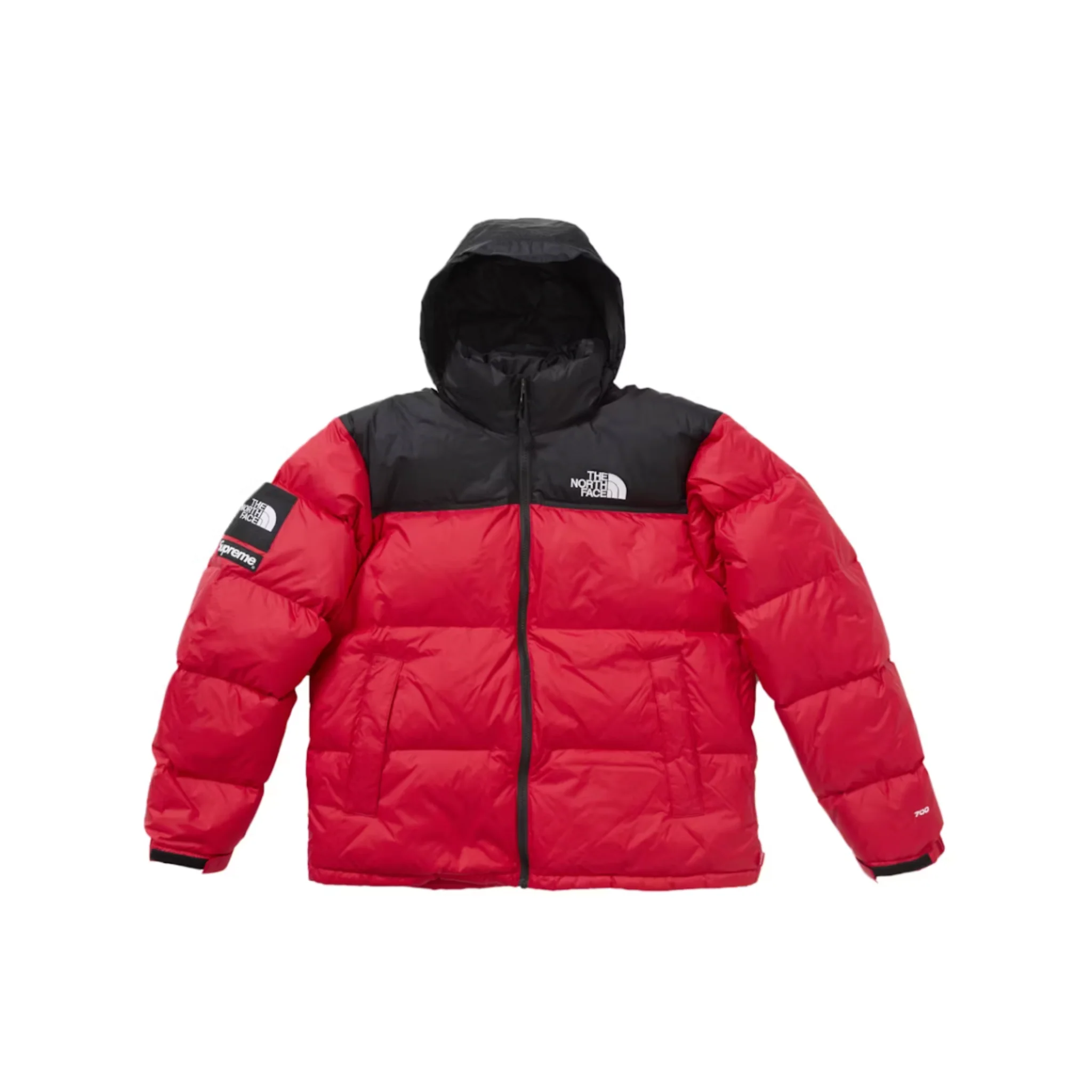 Supreme The North Face Nuptse Jacket Red - Image 3