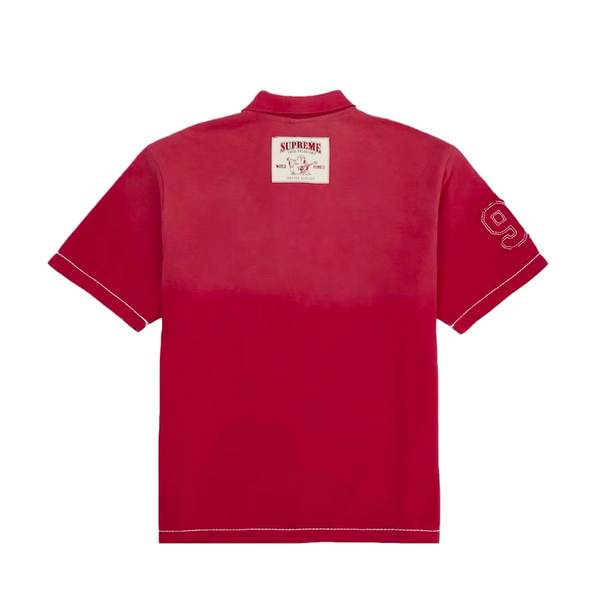 Supreme True Religion Applique Polo / Red - Image 2