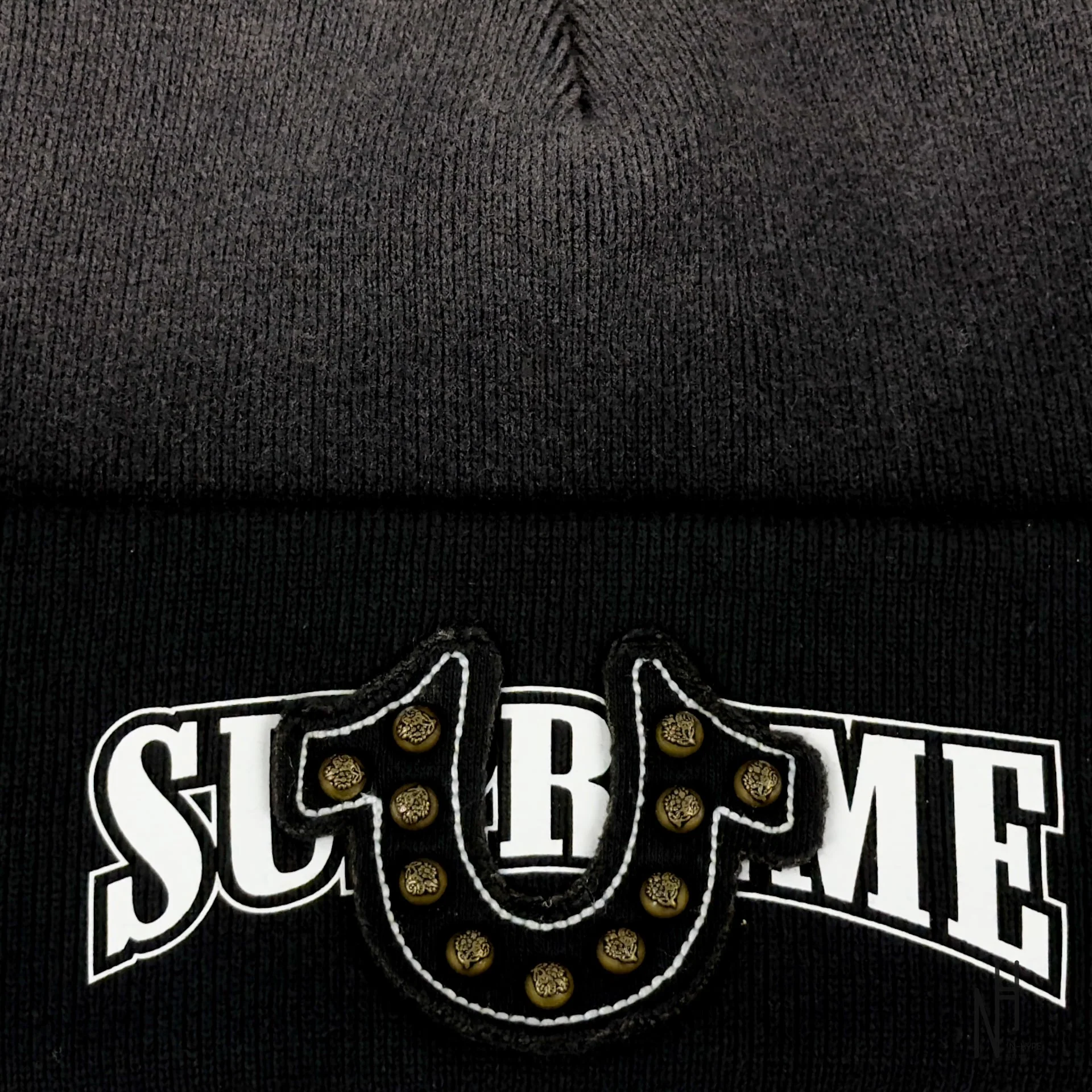 Supreme True Religion Beanie (FW25) Black - Image 3