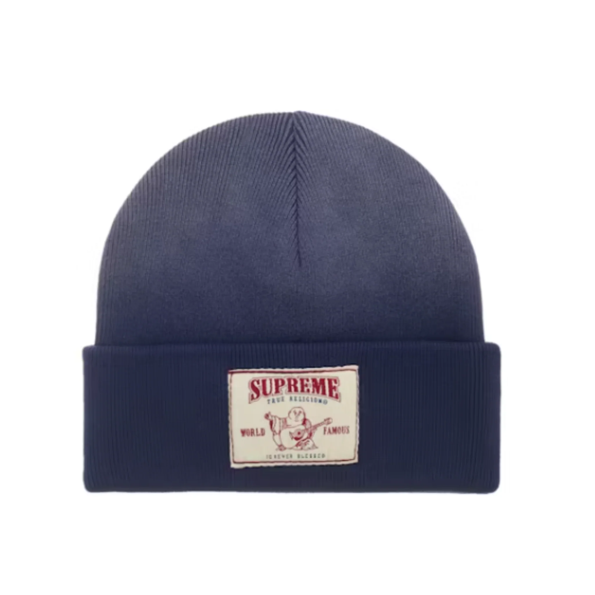 Supreme True Religion Beanie (FW25) Navy - Image 2