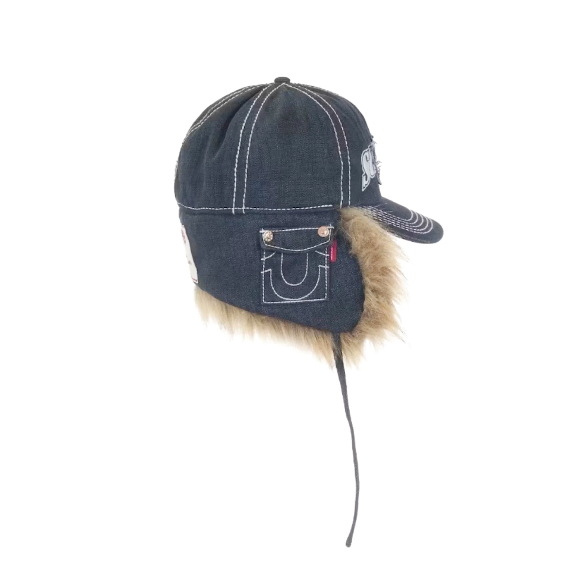 Supreme True Religion Earflap 5-Panel / Dirty Indigo - Image 3