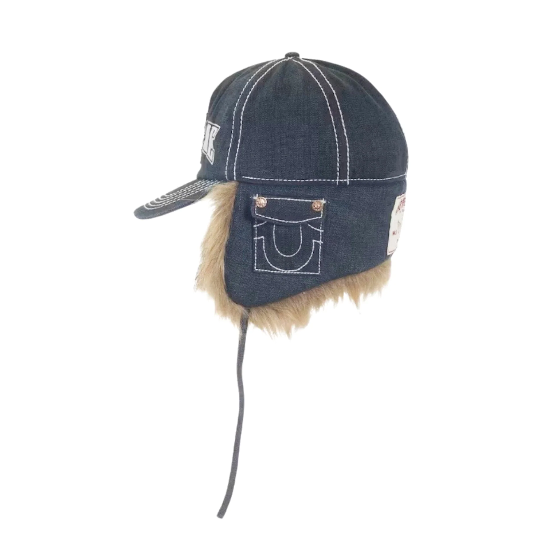 Supreme True Religion Earflap 5-Panel / Dirty Indigo - Image 4