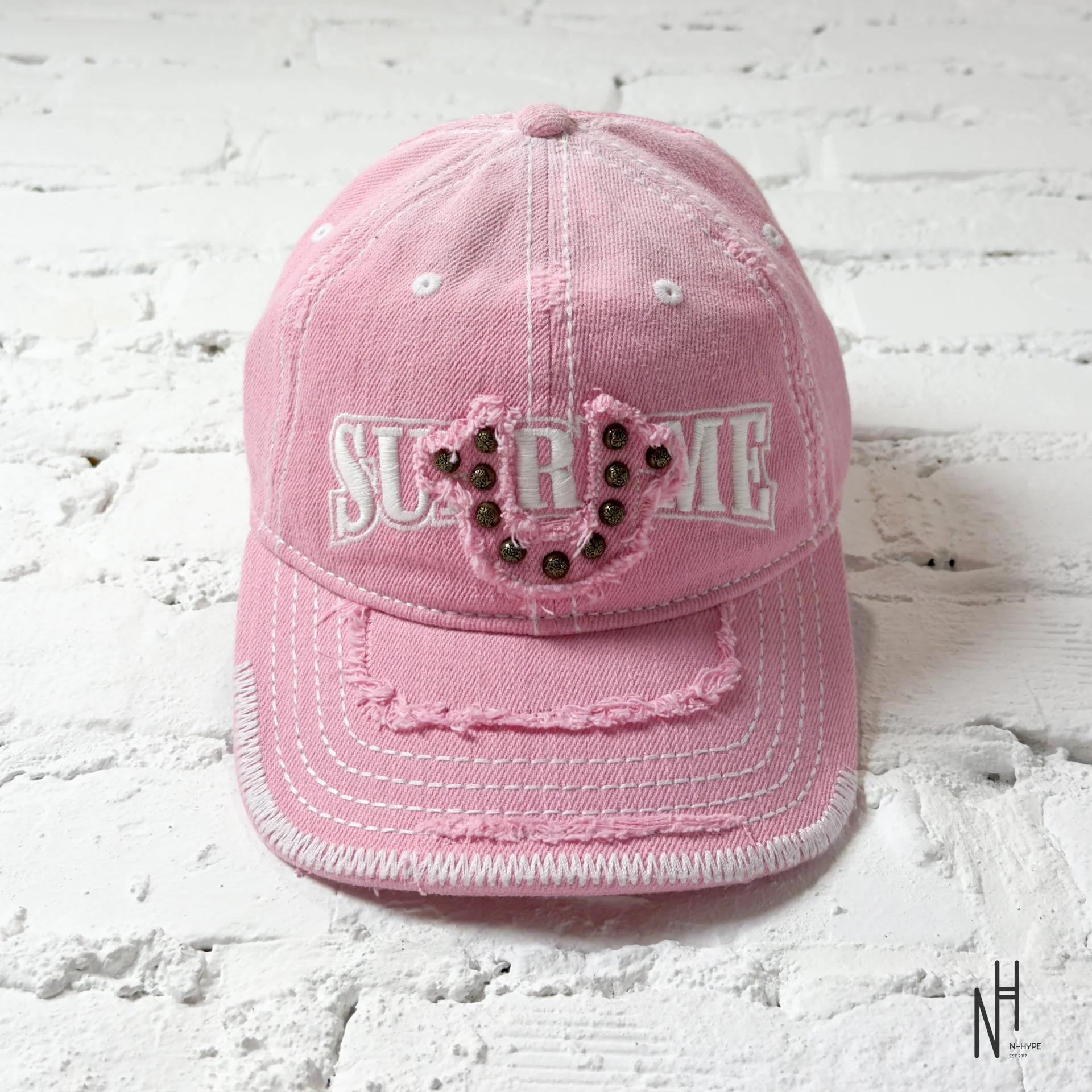 Supreme True Religion Mesh Back 6-Panel Pink - Image 2