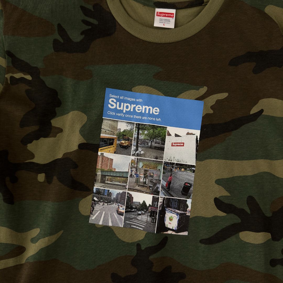 Supreme Verify Tee Woodland Camo - Image 3