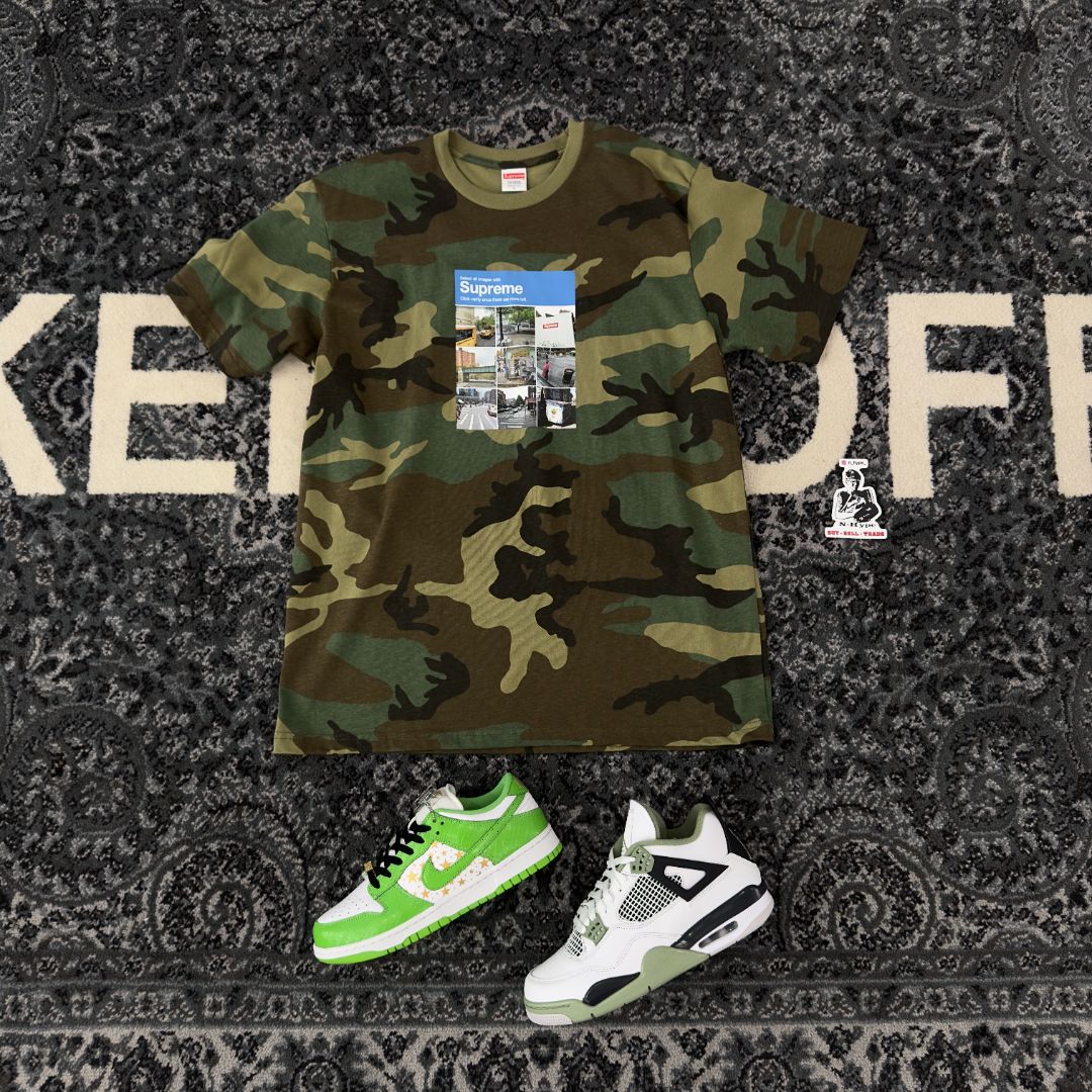 Supreme Verify Tee Woodland Camo - Image 4