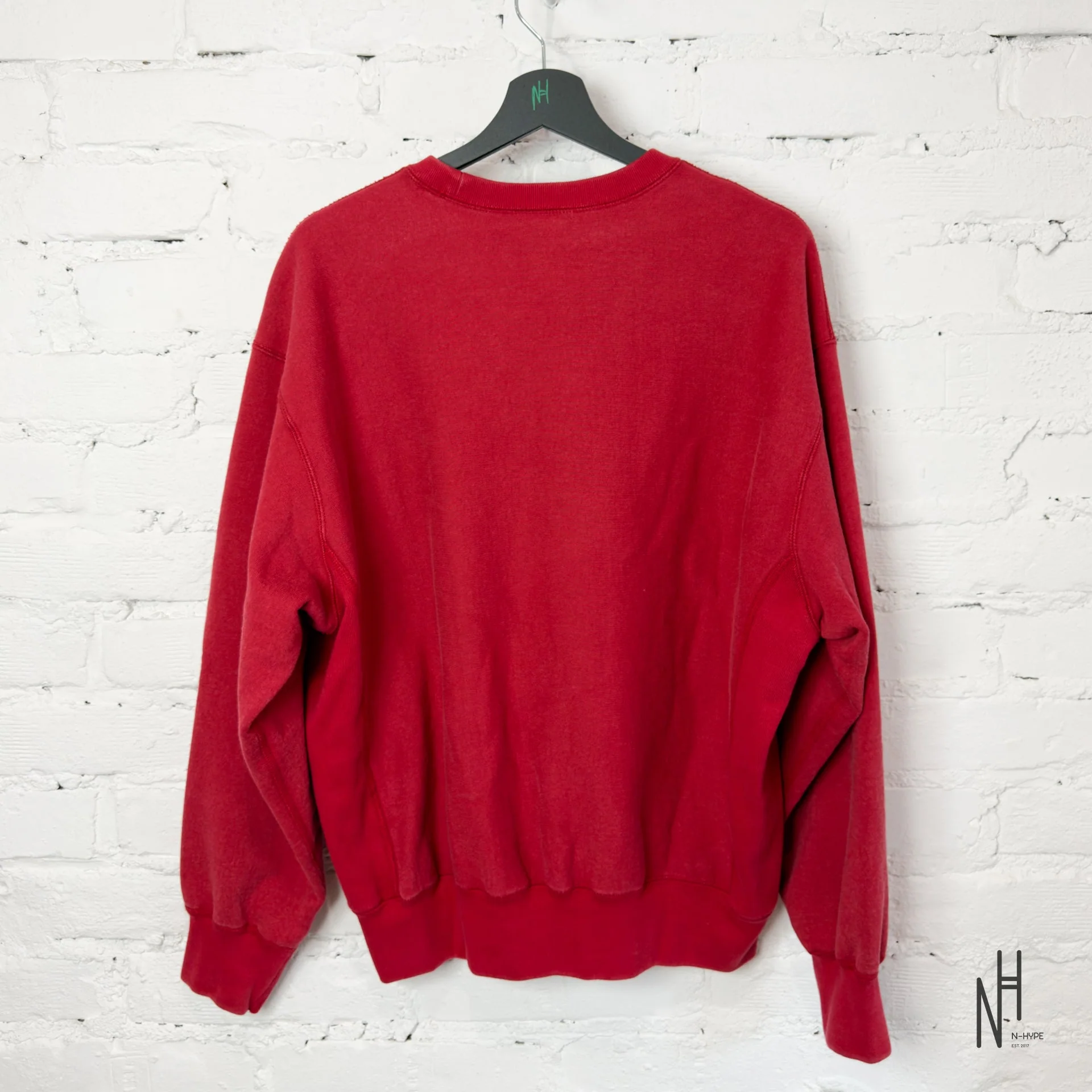 Supreme Washed Box Logo Crewneck Red - Image 4