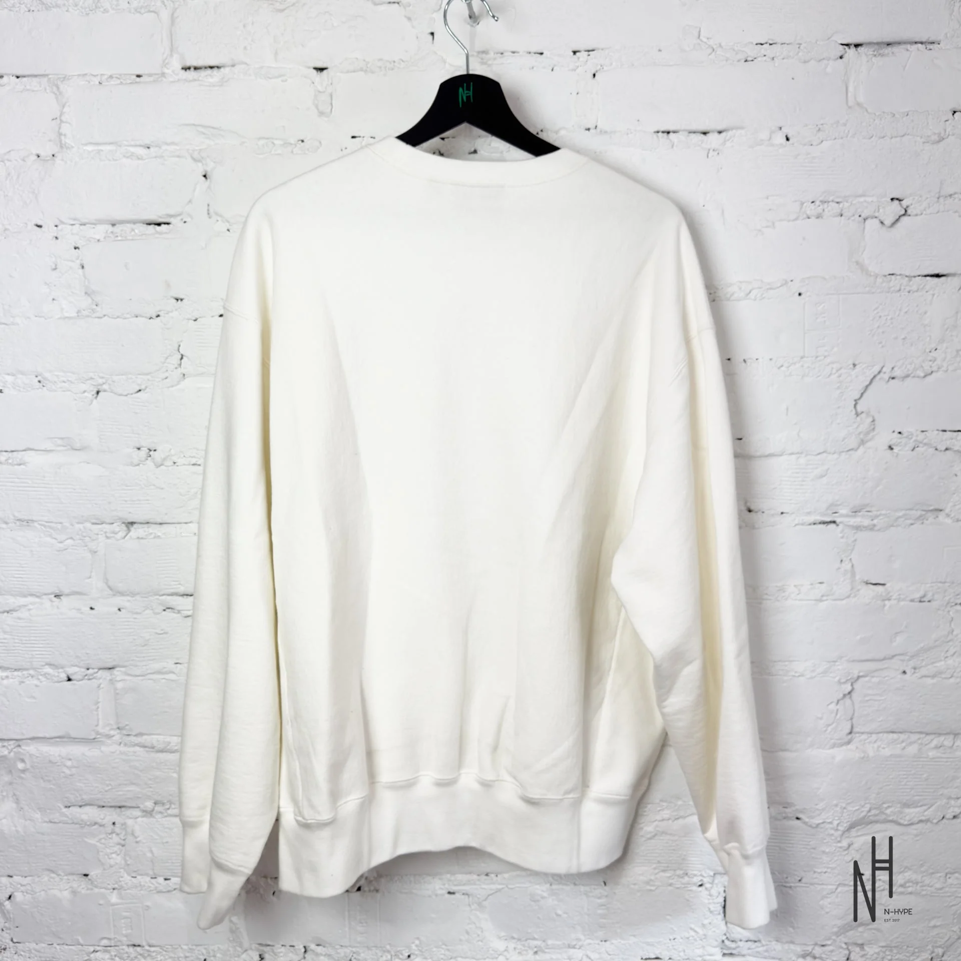 Supreme Washed Box Logo Crewneck White - Image 4
