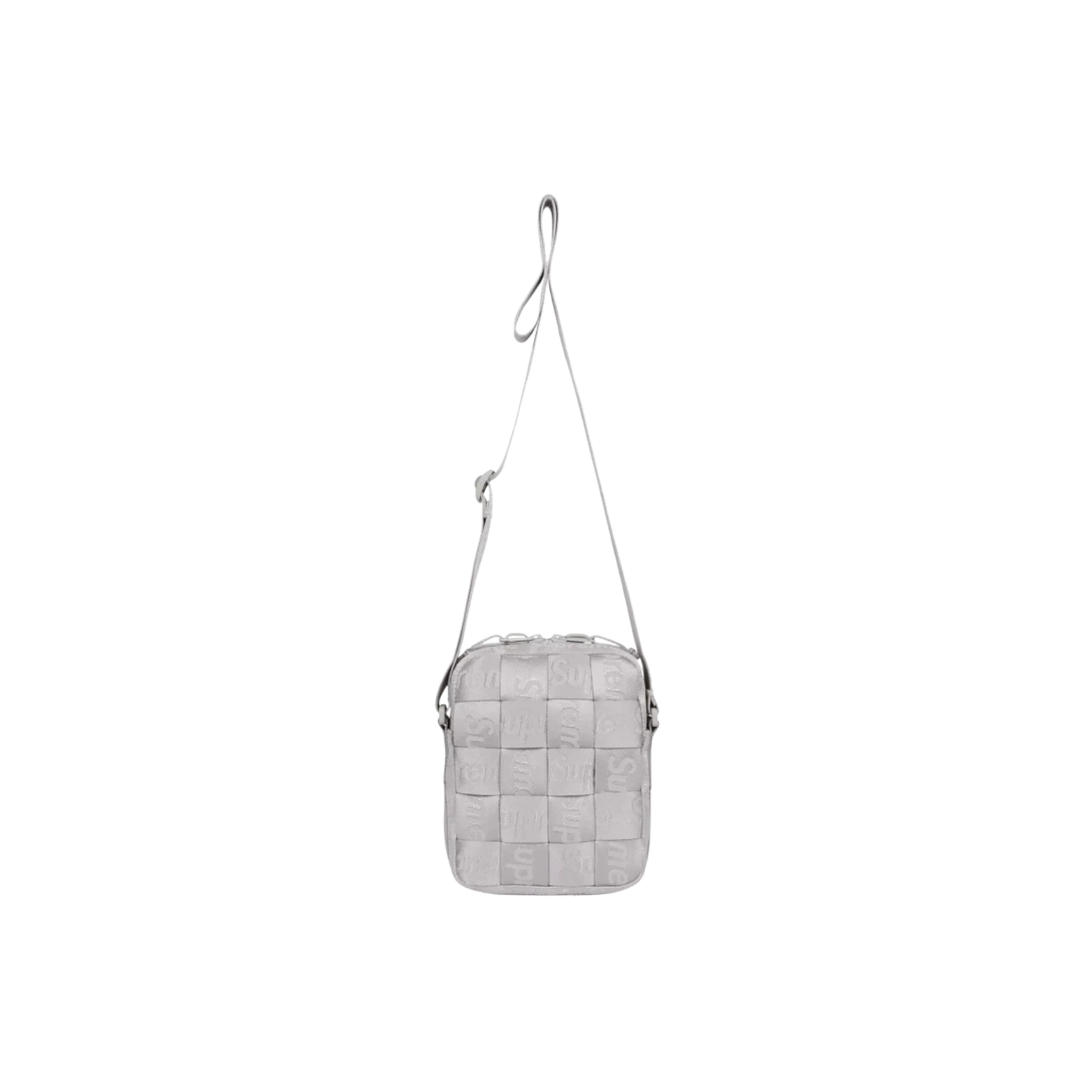 Supreme Woven Shoulder Bag Grey - Image 2