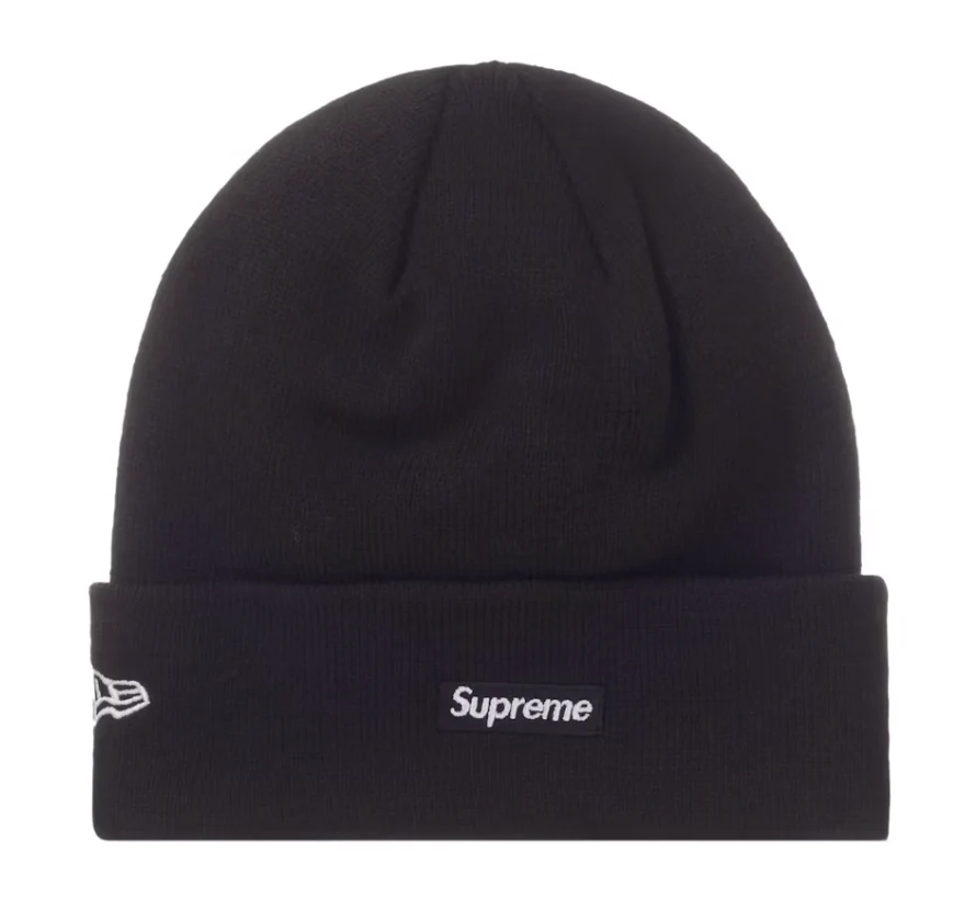 Supreme x New Era Beanie Black - Image 2