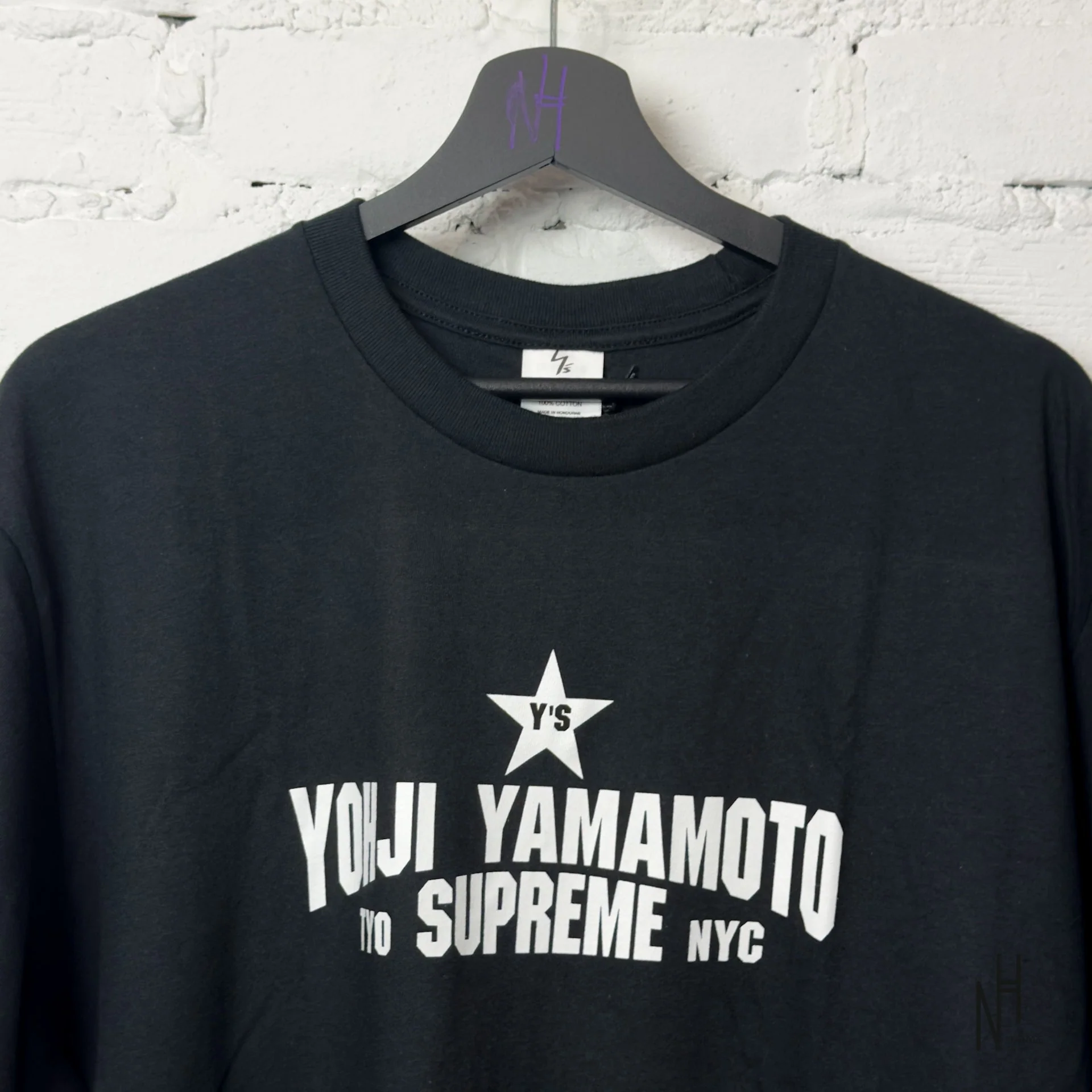 Supreme Y's by Yohji Yamamoto Star Tee Black - Image 2