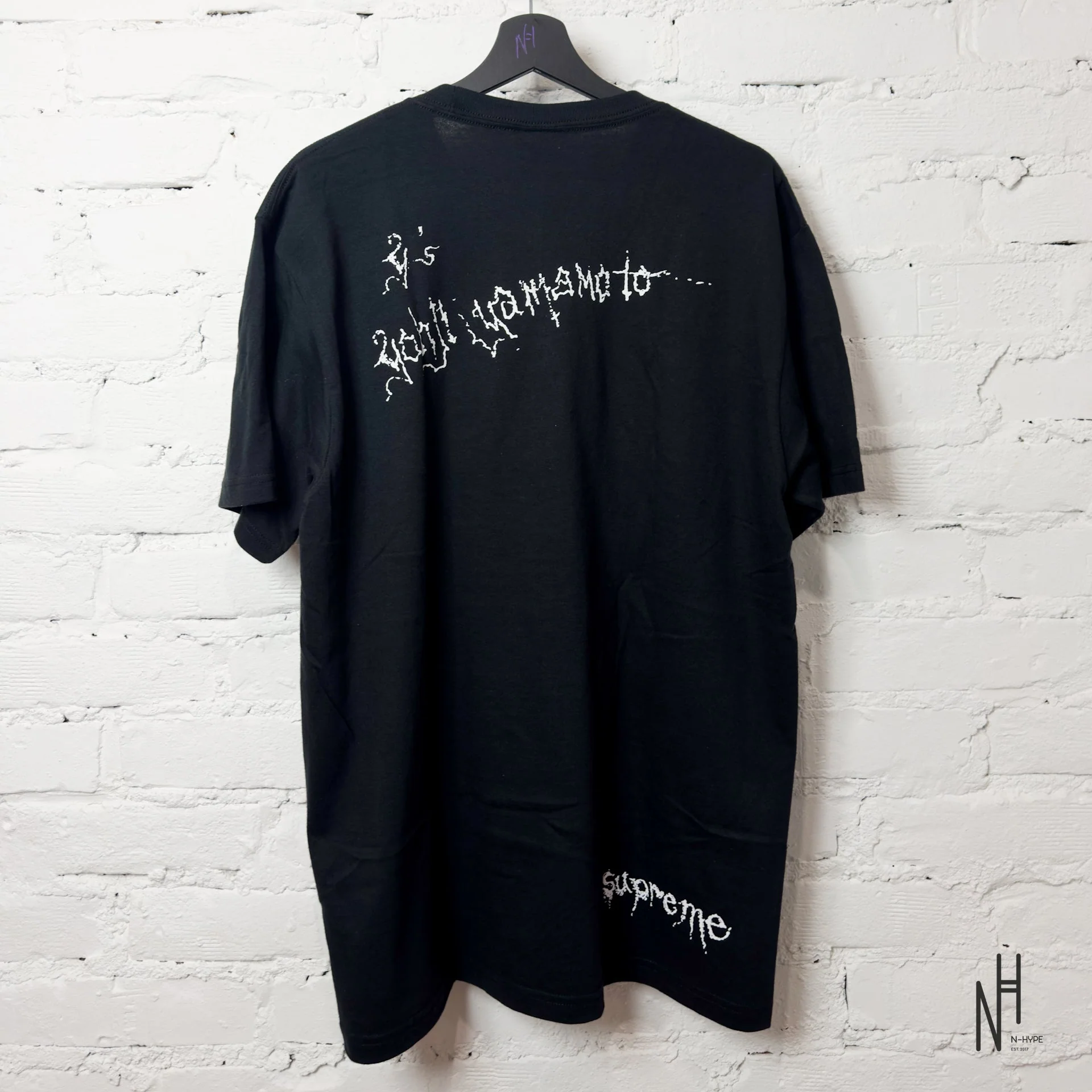 Supreme Y's by Yohji Yamamoto Thinker Tee Black - Image 2