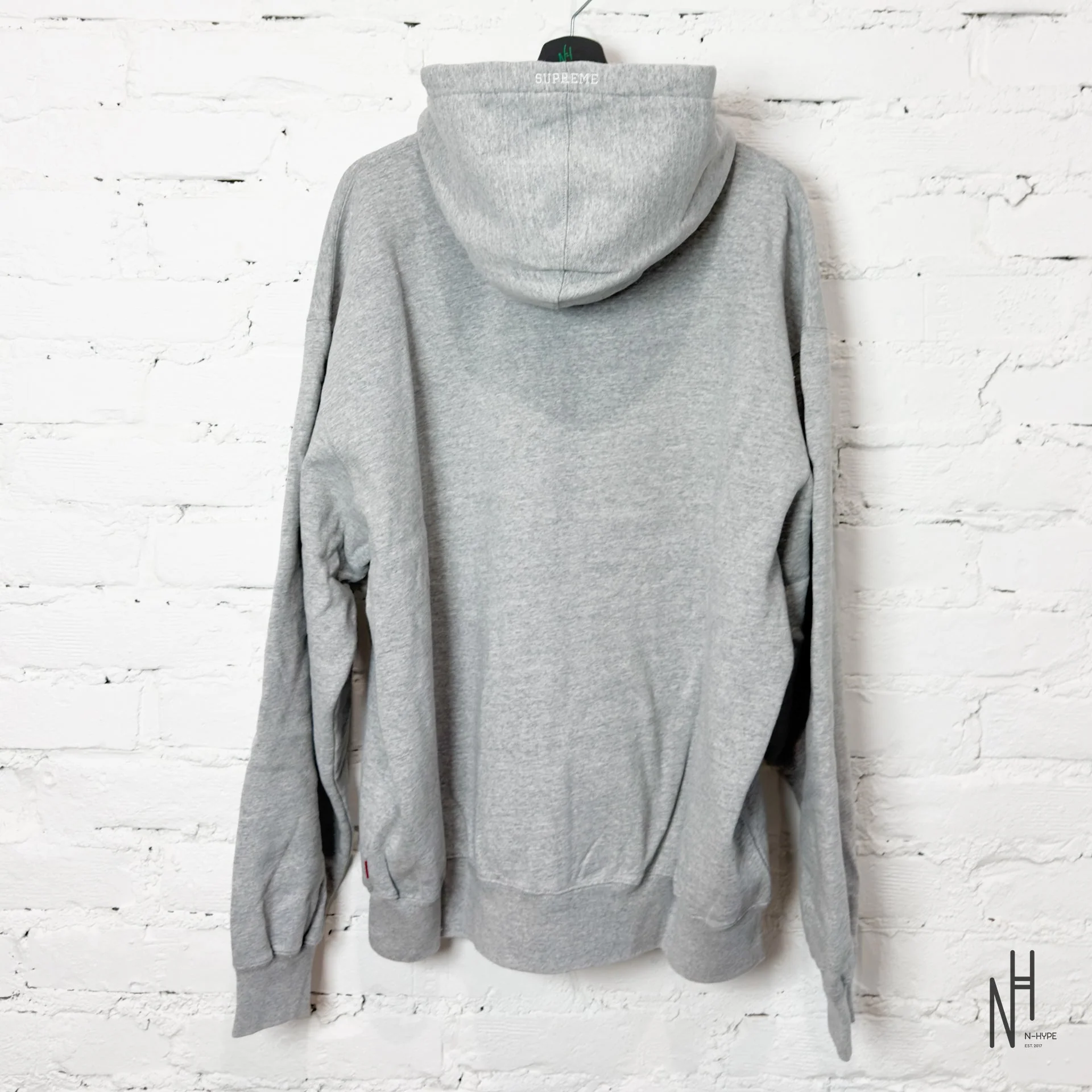 Supreme Zip UP Hooded Sweatshirt HTH / Grey - Image 3