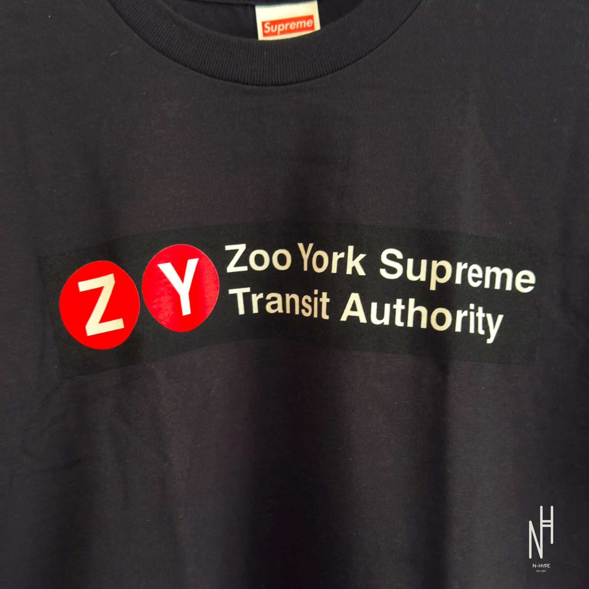 Supreme Zoo York Transit Tee Black - Image 3