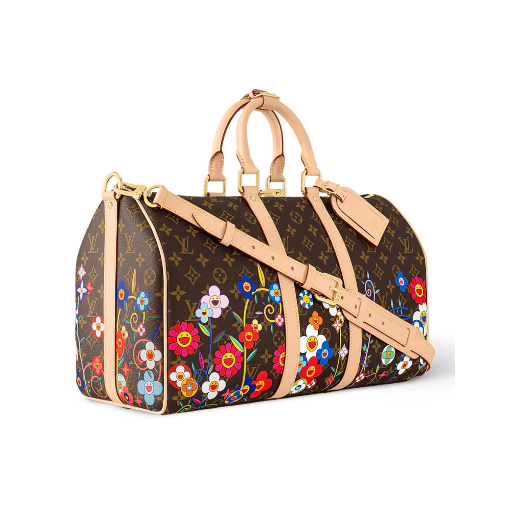 Takashi Murakami x Louis Vuitton Keepall Bandoulière 45 Monogram - Image 2